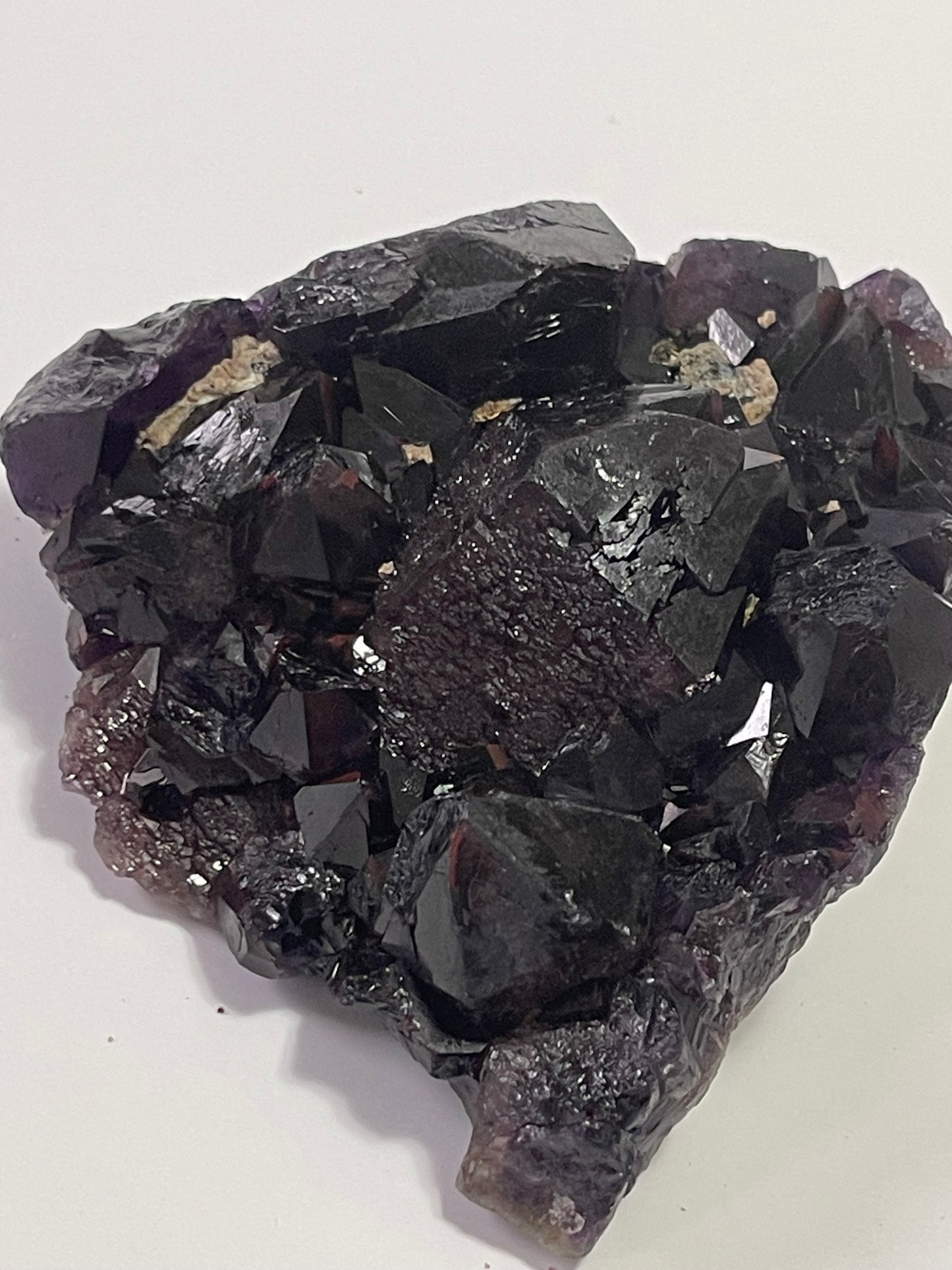 Red Amethyst Cluster Alien Amethyst Red Capped Amethyst with Record Keepers and Elestials Hematite Amethyst Crystal Home Decor Gift