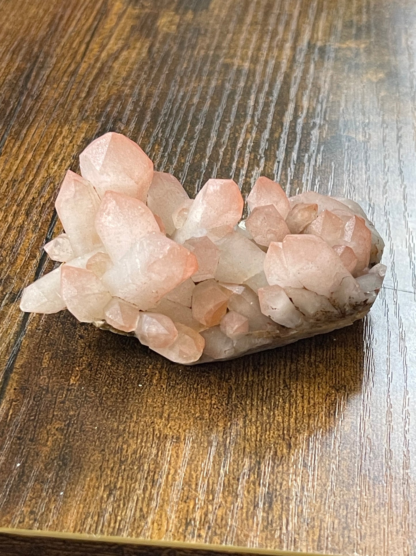 Hematite Quartz Cluster Pink Quartz Elestial Quartz Natural Hematoid Quartz Cluster Red Hematite Quartz Specimen Crystal Home Decor Gift