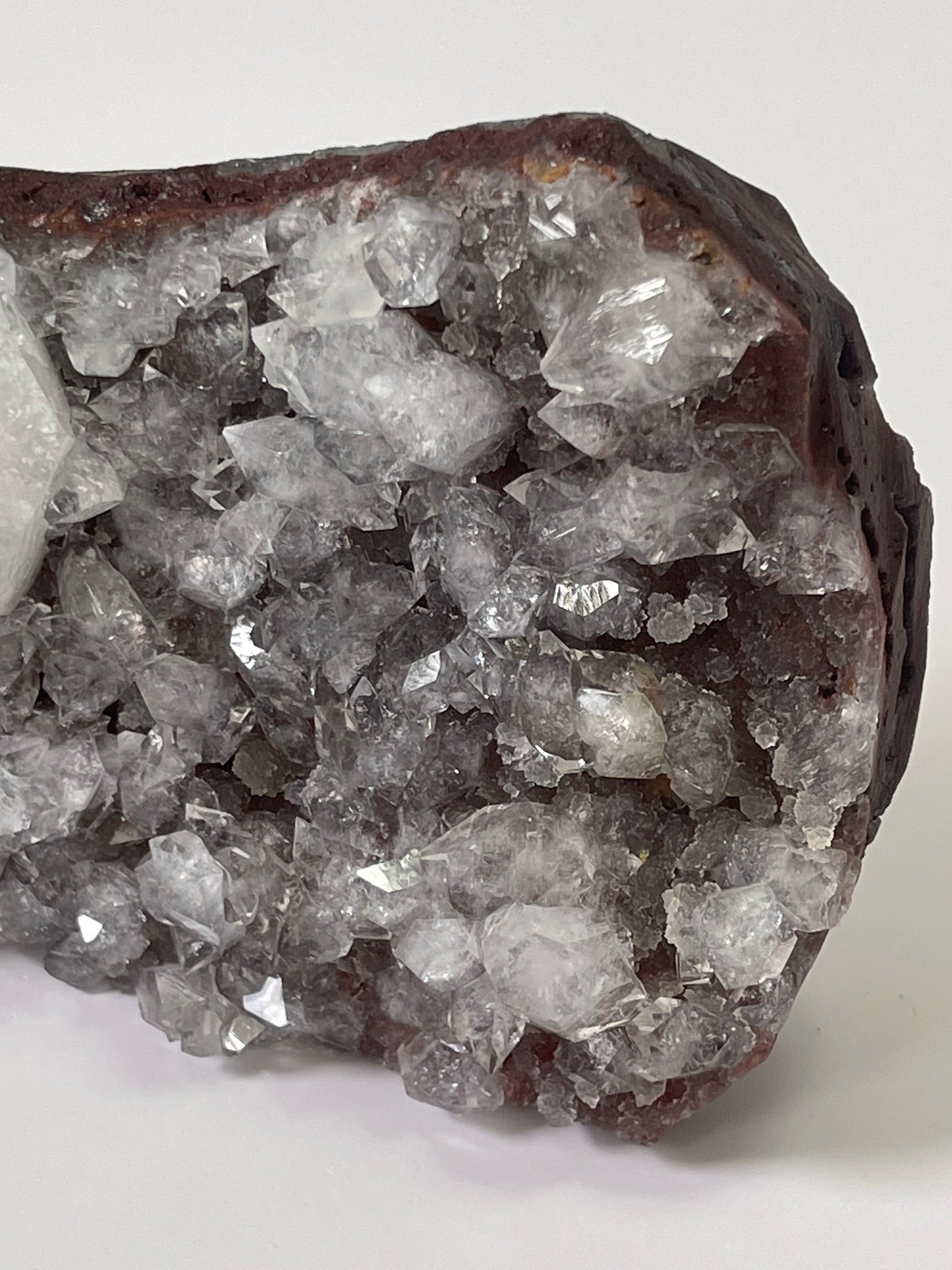 Diamond Apophyllite on Red Chalcedony Druzy Chalcedony Crystal Apophyllite Zeolite Specimen Rare Crystal Home Decor Gift Druzy Crystal