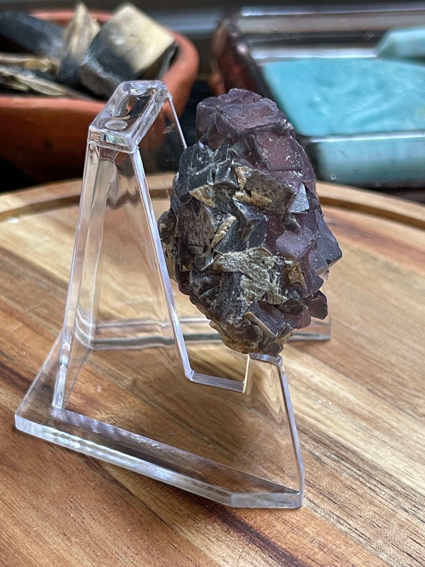 Cubic Fluorite Specimen | Purple Fluorite | Raw Fluorite | Purple Fluorite Specimen | Cubic Purple Fluorite