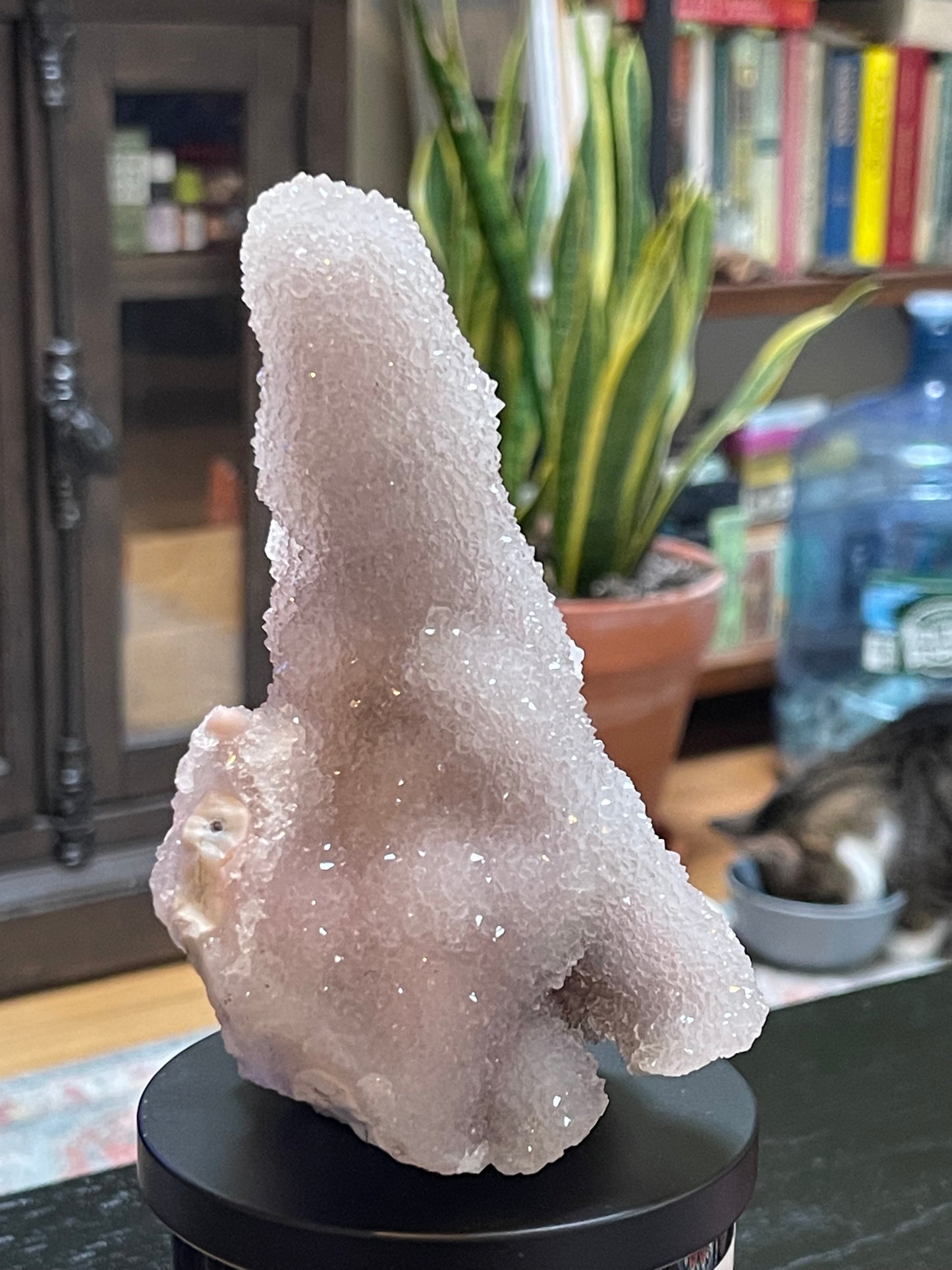 Rare Sugar Druzy Chalcedony Stalactite Specimen | Druzy Chalcedony | Natural Rainbow Chalcedony Specimen