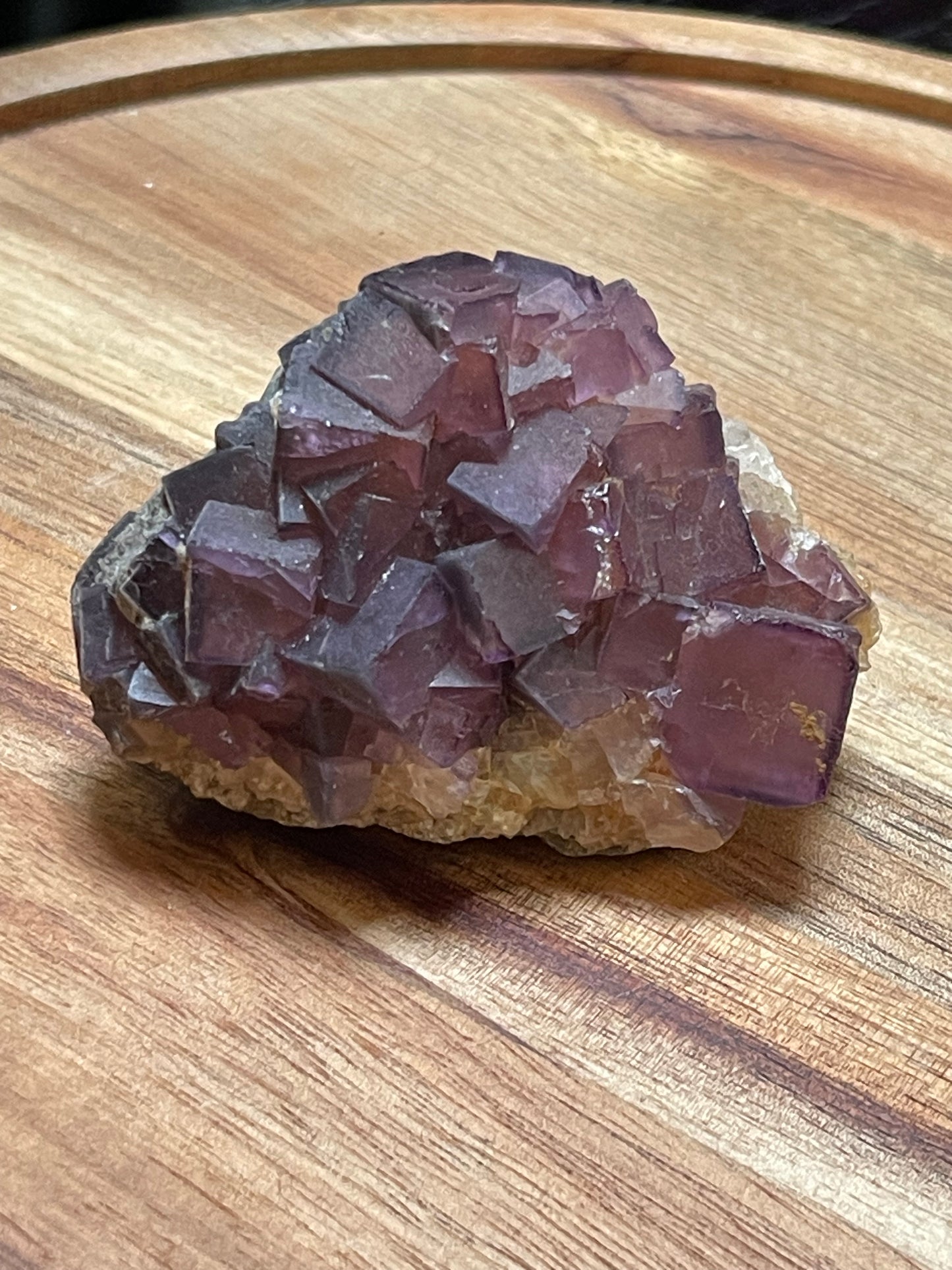 Cubic Fluorite Specimen | Purple Fluorite | Raw Fluorite | Purple Fluorite Specimen | Cubic Purple Fluorite