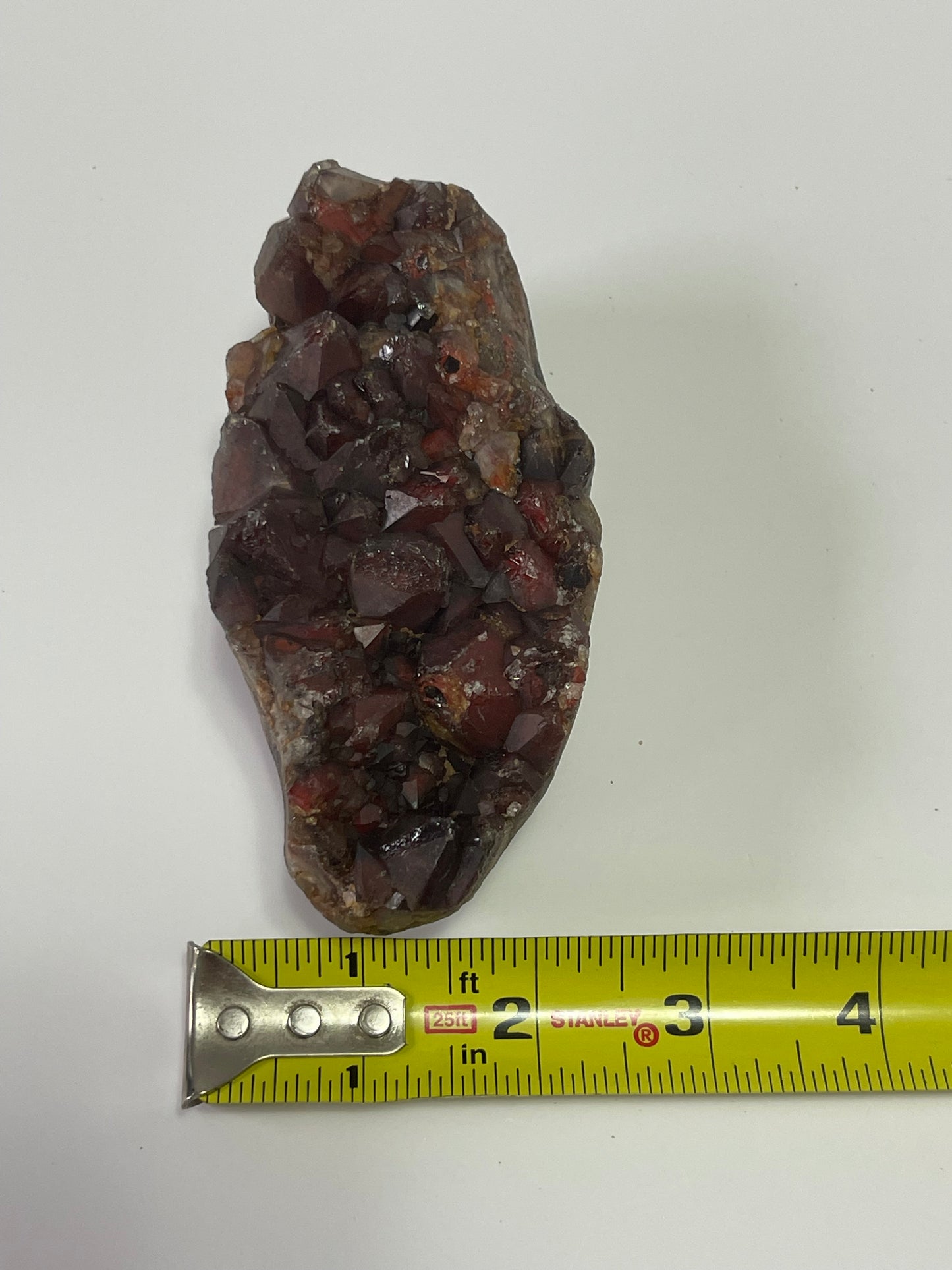 Red Amethyst Red Capped Amethyst with Hematite Alien Amethyst Cluster Amthyst Crystal Cluster Rare Amethyst Crystal Home Decor Gift for her