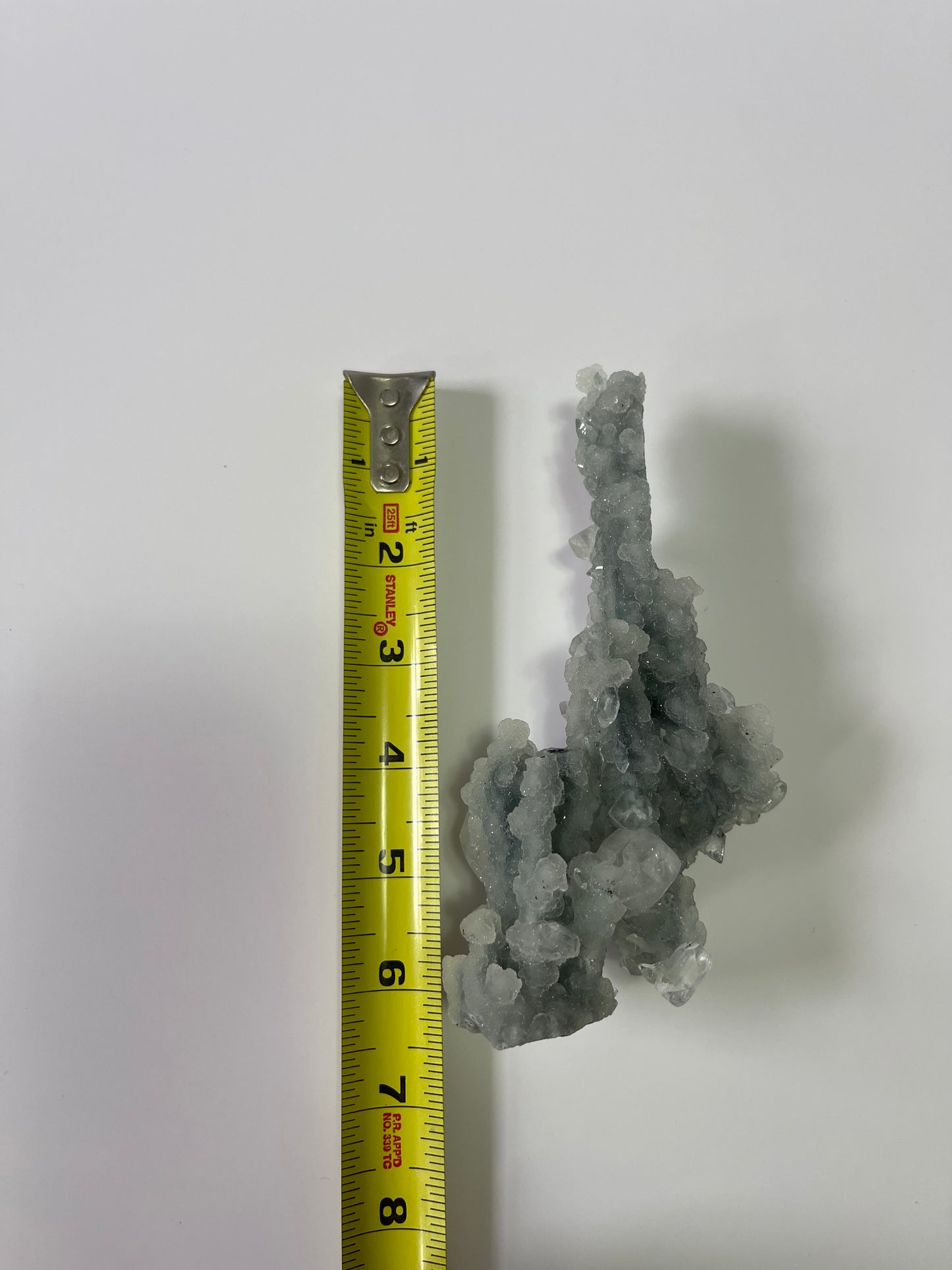 Chalcedony Stalactite Crystal with Diamond Apophyllite Druzy Crystal Cluster Raw Crystal Specimen Healing Crystal Home Decor Gift