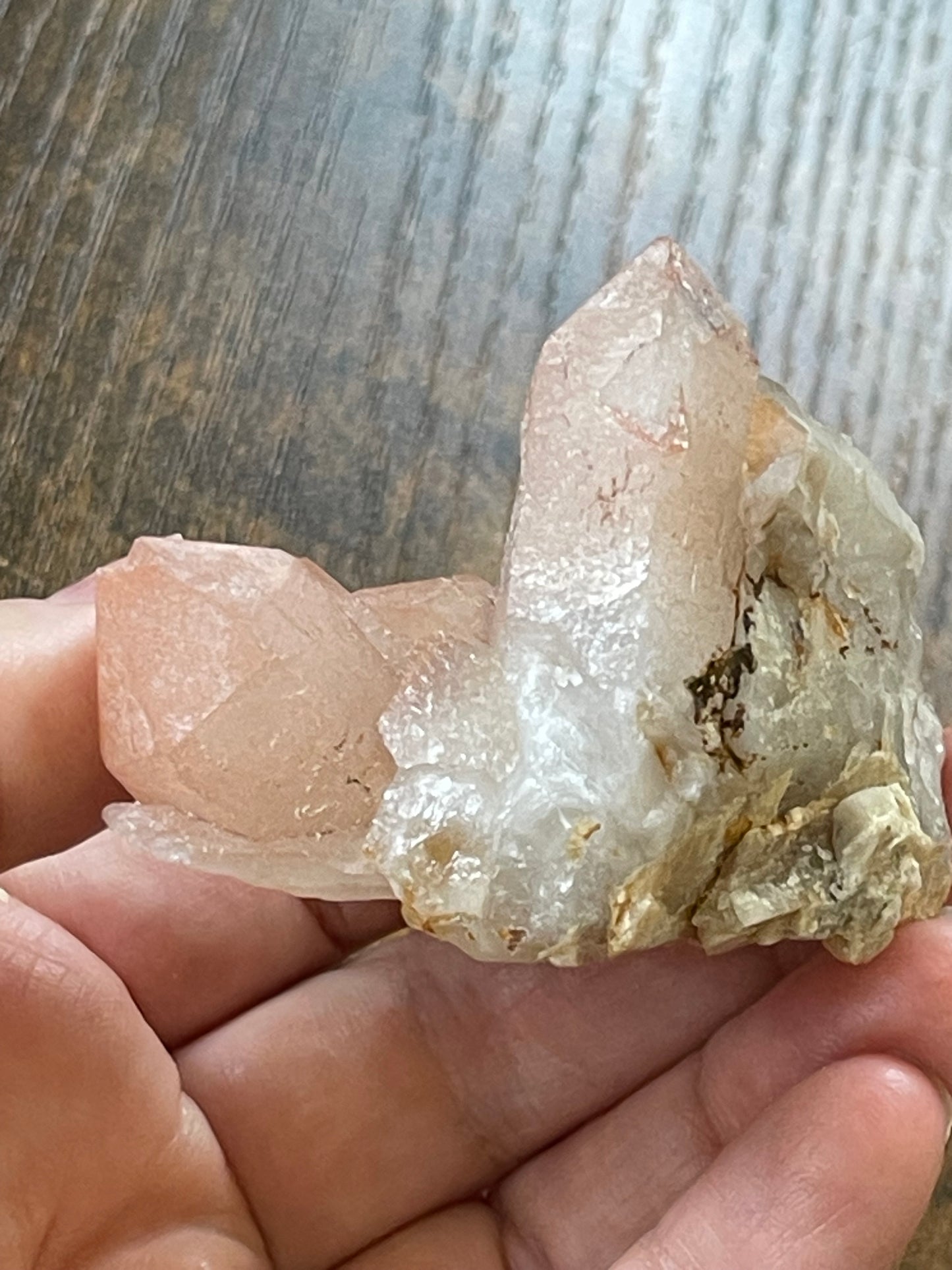 Pink Hematite Quartz Cluster Pink Quartz Elestial Quartz Natural Hematoid Cluster Red Hematite Quartz Fire Quartz Crystal home decor gift