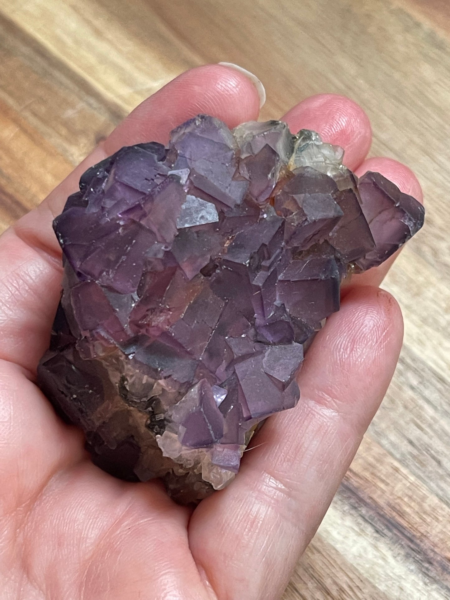 Cubic Fluorite Specimen | Purple Fluorite | Raw Fluorite | Purple Fluorite Specimen | Cubic Purple Fluorite