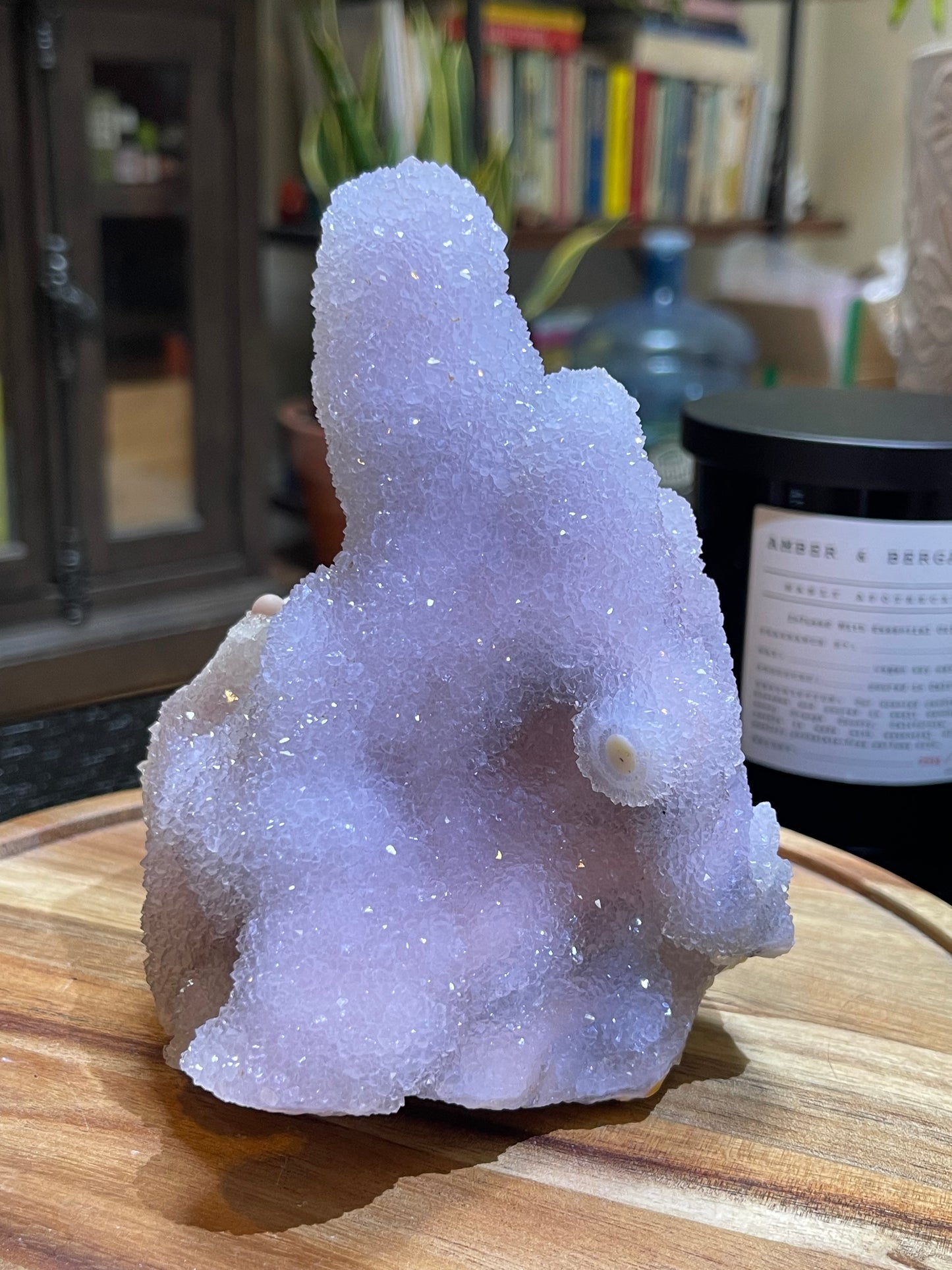 Rare Sugar Druzy Chalcedony Stalactite Specimen | Druzy Chalcedony | Natural Rainbow Chalcedony Specimen