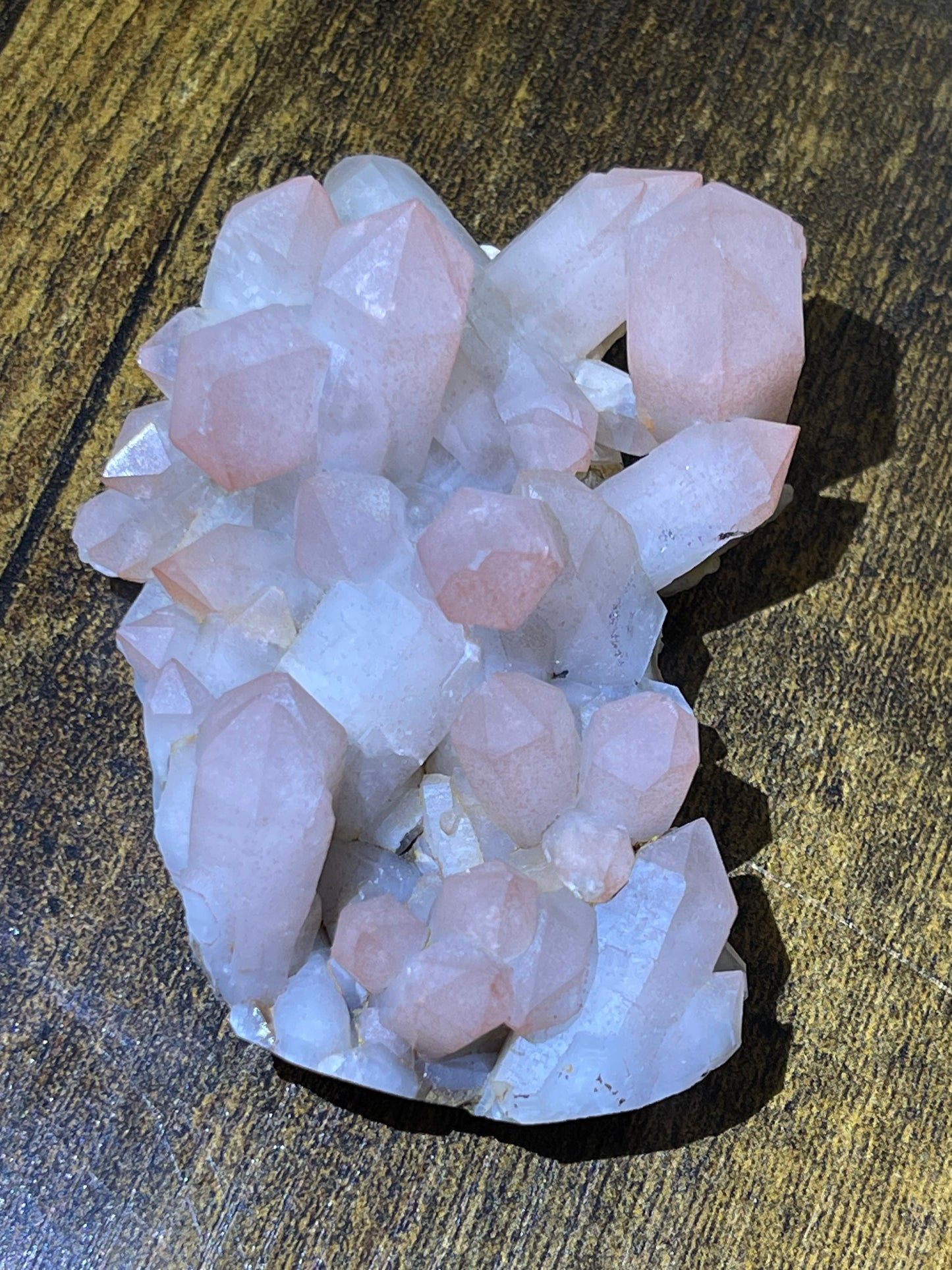 Hematite Quartz Cluster Pink Quartz Elestial Quartz Natural Hematoid Quartz Cluster Red Hematite Quartz Specimen Crystal Home Decor Gift