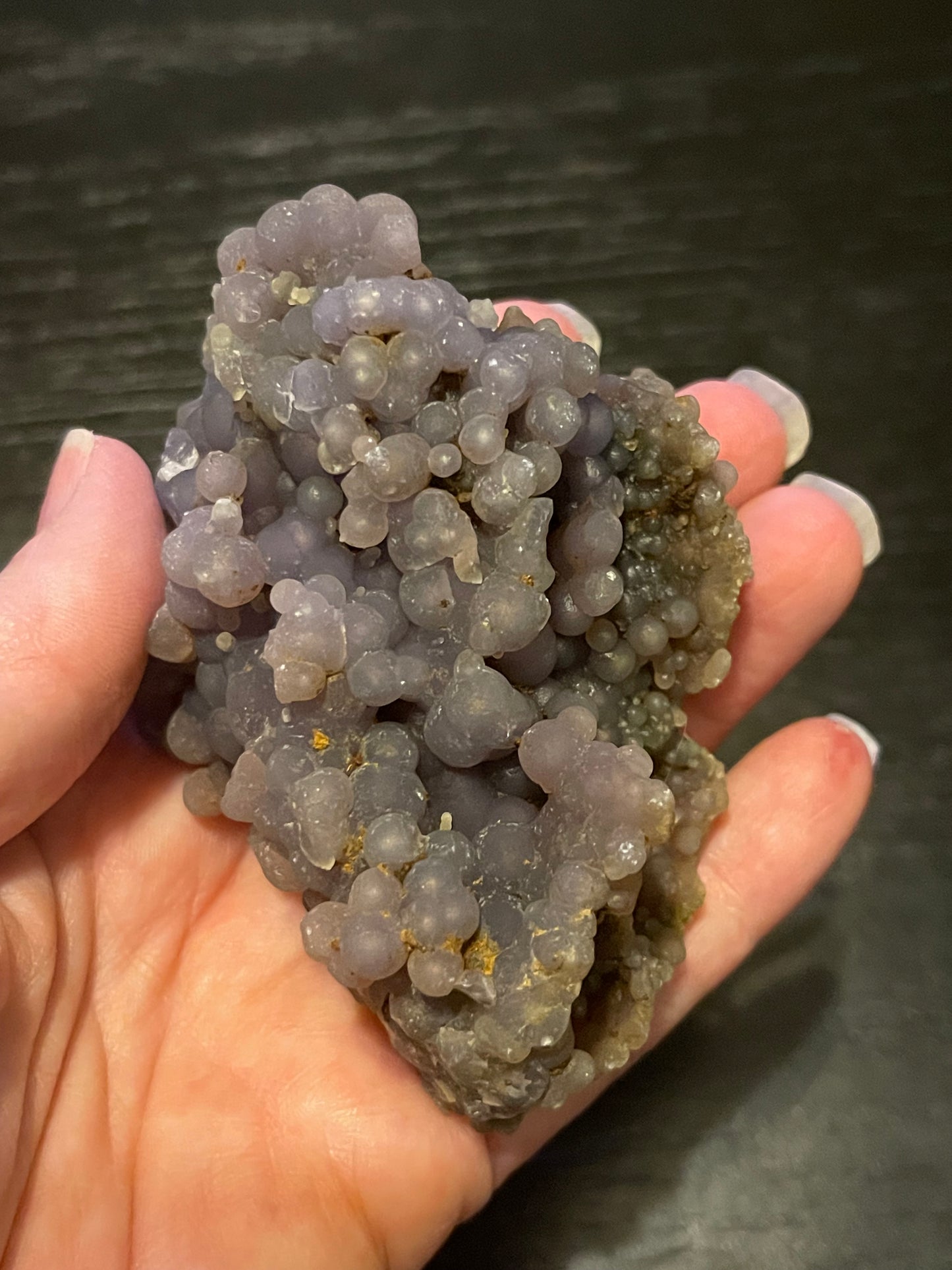 Grape Agate Botryoidal Raw Freeform Specimen healing energy crystal (this item has a small imperfection, read description & see photos)