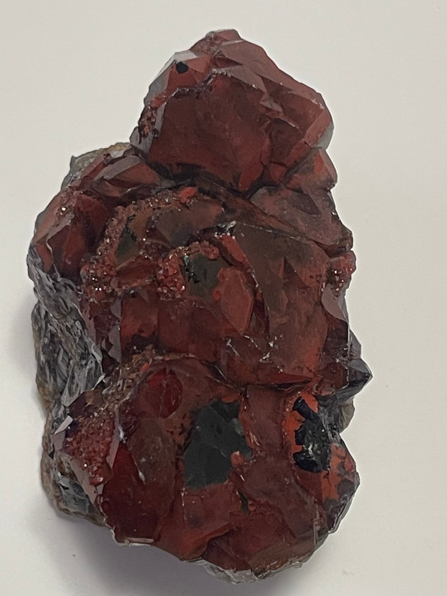 Red Amethyst Red Capped Amethyst with Hematite Alien Amethyst Cluster Elestial Amethyst with Record keepers Rare Crystal Home Decor Gift