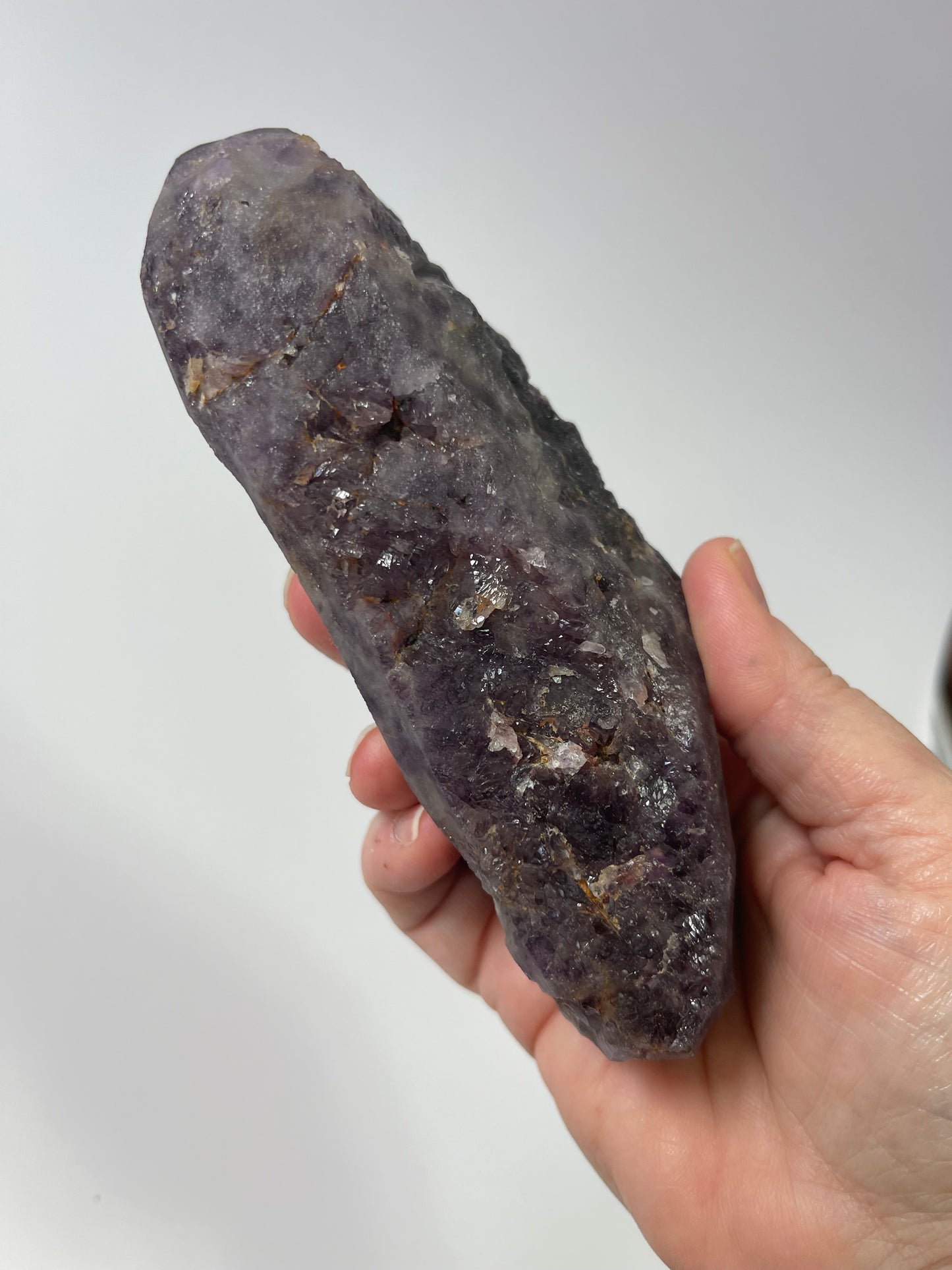 Red Amethyst Red Capped Amethyst with Hematite Alien Amethyst Cluster Elestial Amethyst with Record keepers Rare Crystal Home Decor Gift