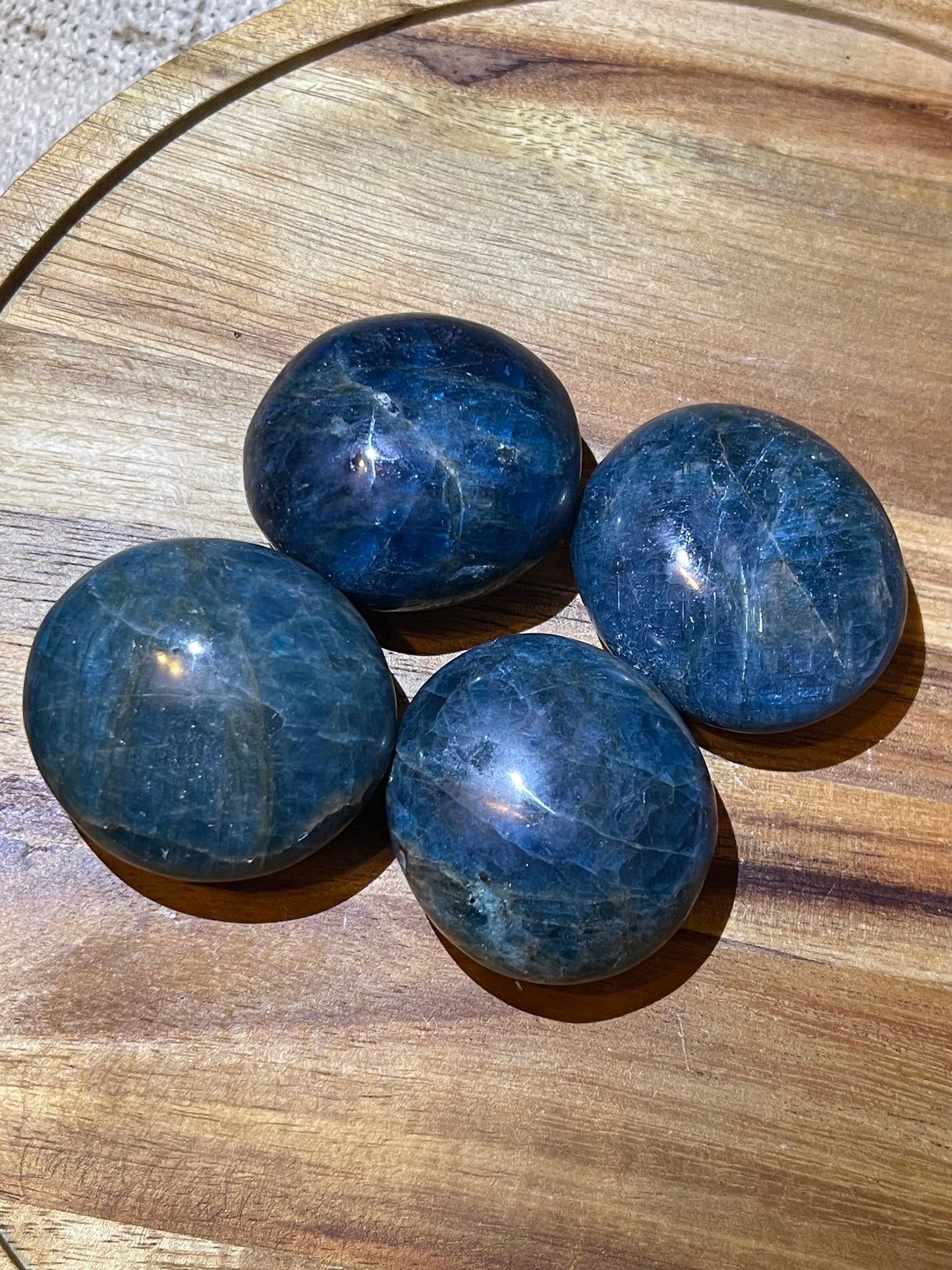 Apatite Palmstone | Small Palmstones | Palm stone | Healing Energy Apatite Crystal