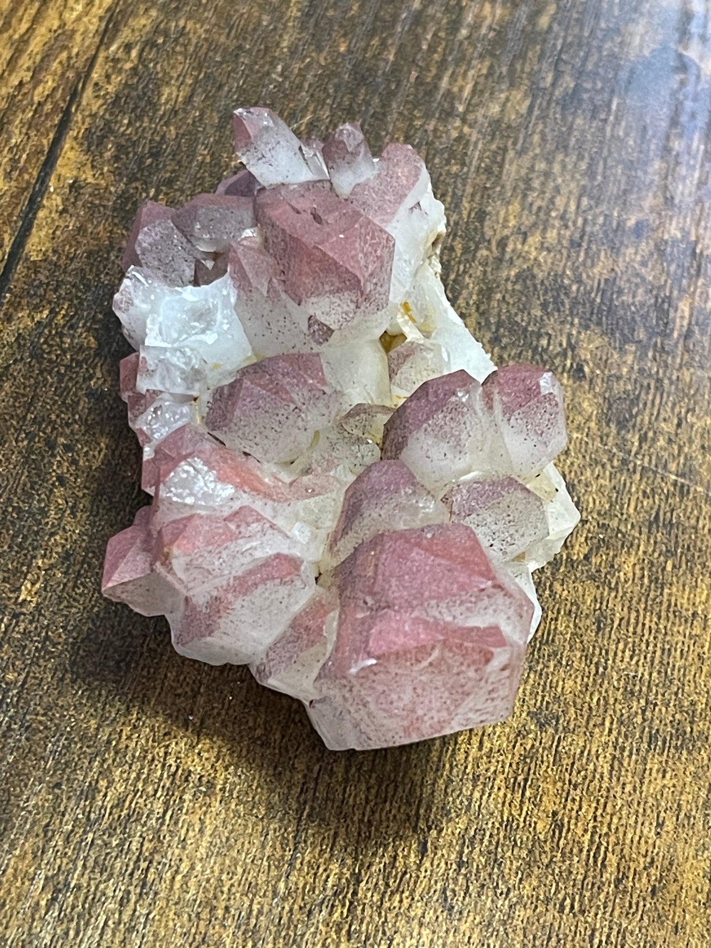 Hematite Quartz Cluster Pink Quartz Elestial Quartz Natural Hematoid Quartz Cluster Red Hematite Quartz Specimen Crystal Home Decor Gift