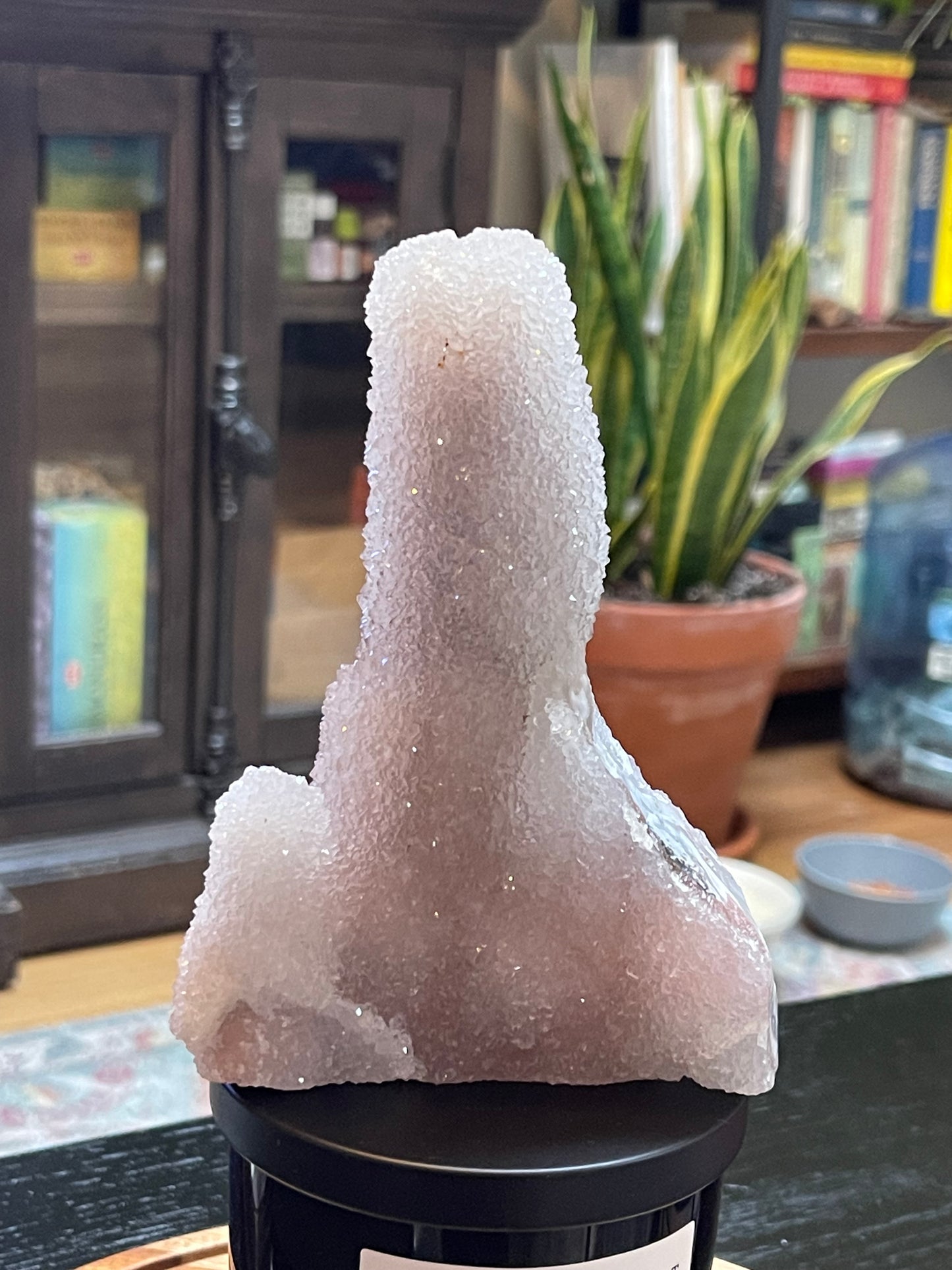 Rare Sugar Druzy Chalcedony Stalactite Specimen | Druzy Chalcedony | Natural Rainbow Chalcedony Specimen