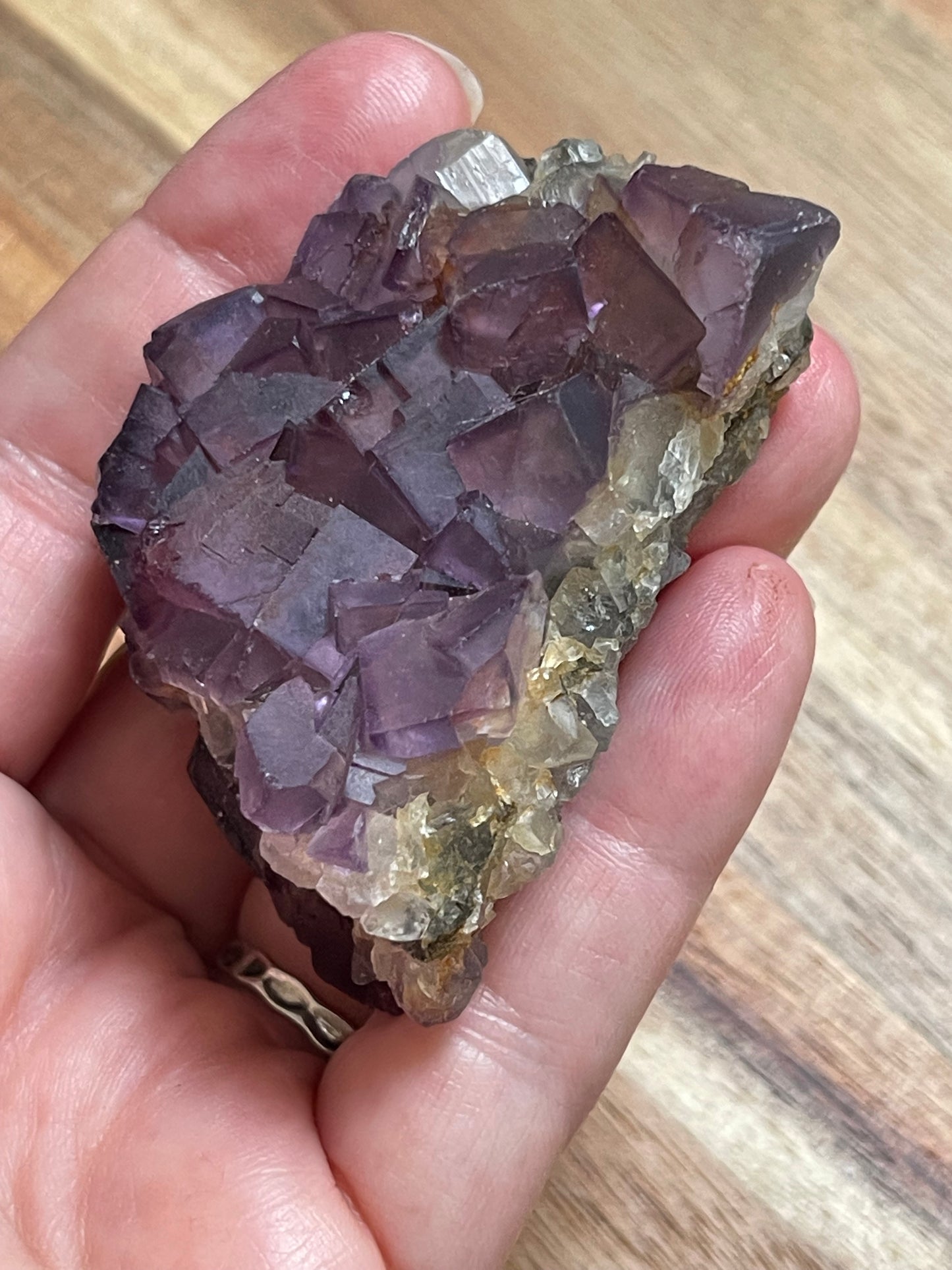 Cubic Fluorite Specimen | Purple Fluorite | Raw Fluorite | Purple Fluorite Specimen | Cubic Purple Fluorite