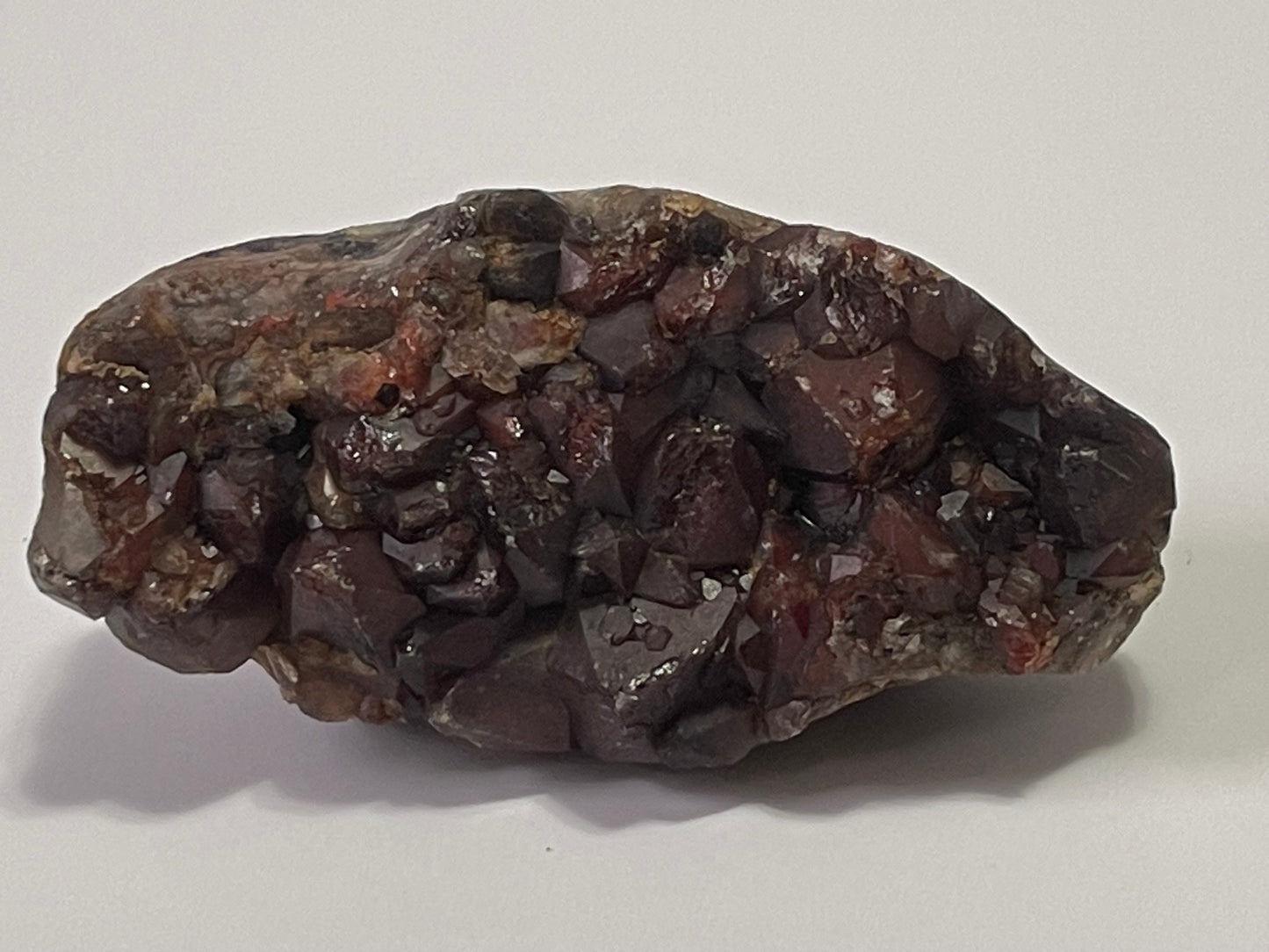 Red Amethyst Red Capped Amethyst with Hematite Alien Amethyst Cluster Amthyst Crystal Cluster Rare Amethyst Crystal Home Decor Gift for her