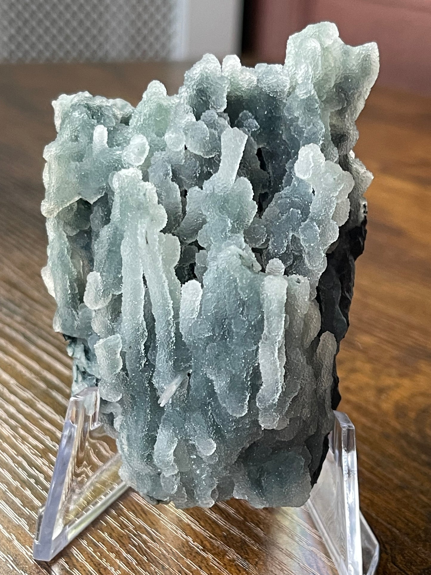 Green Chalcedony Crystal Stalactites Green Chalcedony Sugar Druzy Chalcedony Rare Crystal Specimen Sparkly Crystal Home Decor Gift