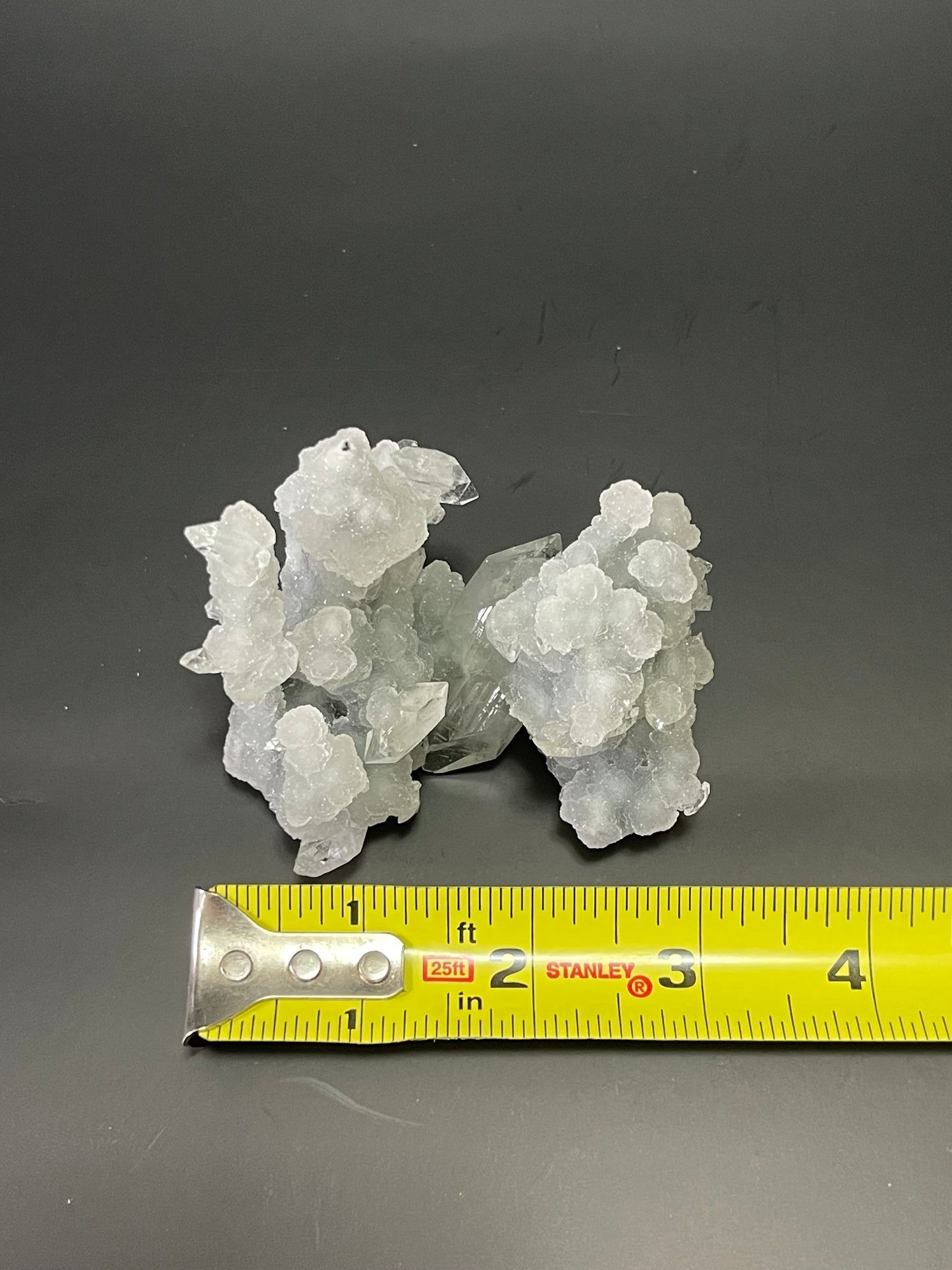 Chalcedony with Apophyllite Specimen Druzy Chalcedony Stalactite Double Terminated Apophyllite Crystal Cluster Druzy Rare Crystal Home Decor