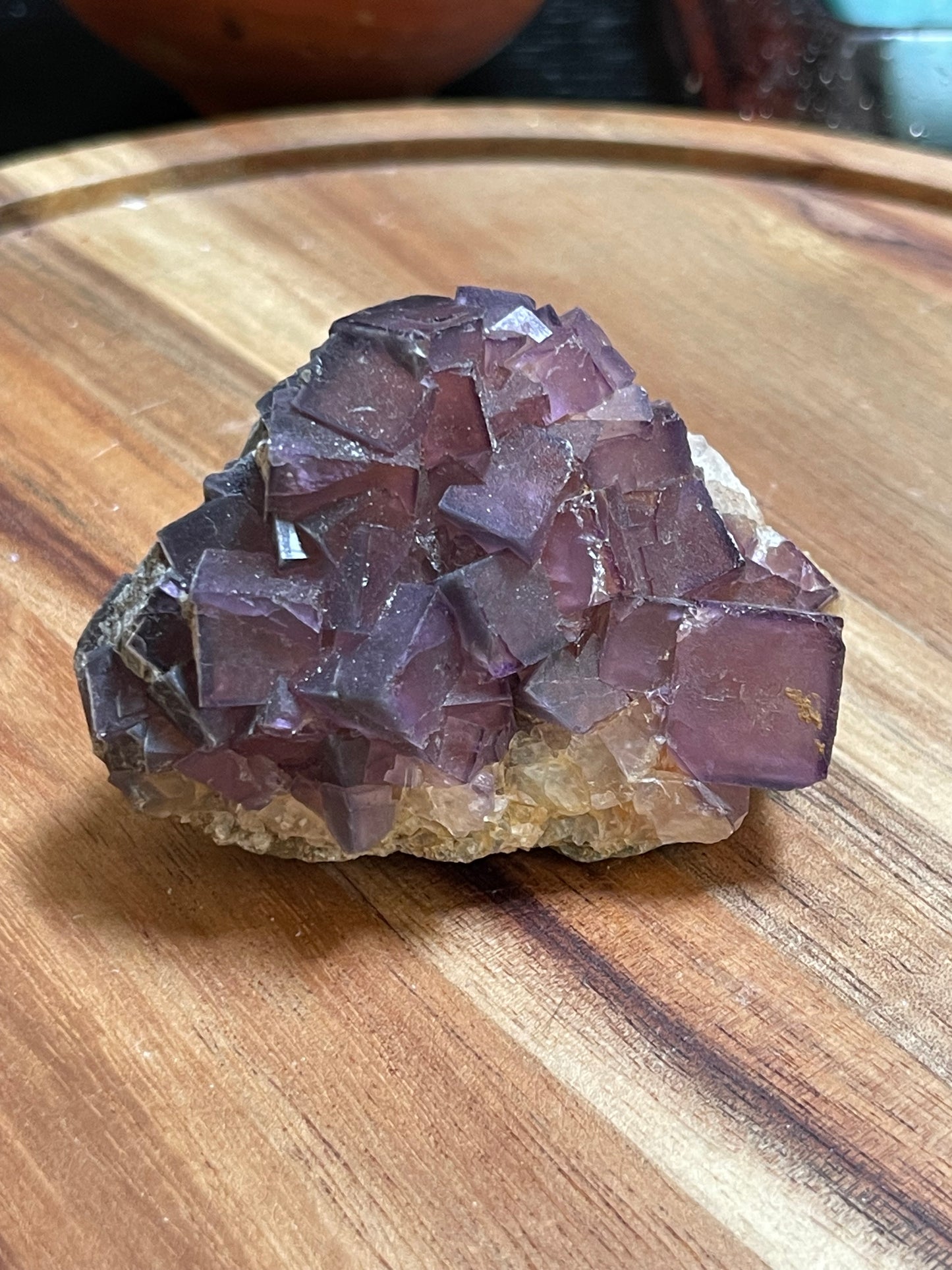 Cubic Fluorite Specimen | Purple Fluorite | Raw Fluorite | Purple Fluorite Specimen | Cubic Purple Fluorite