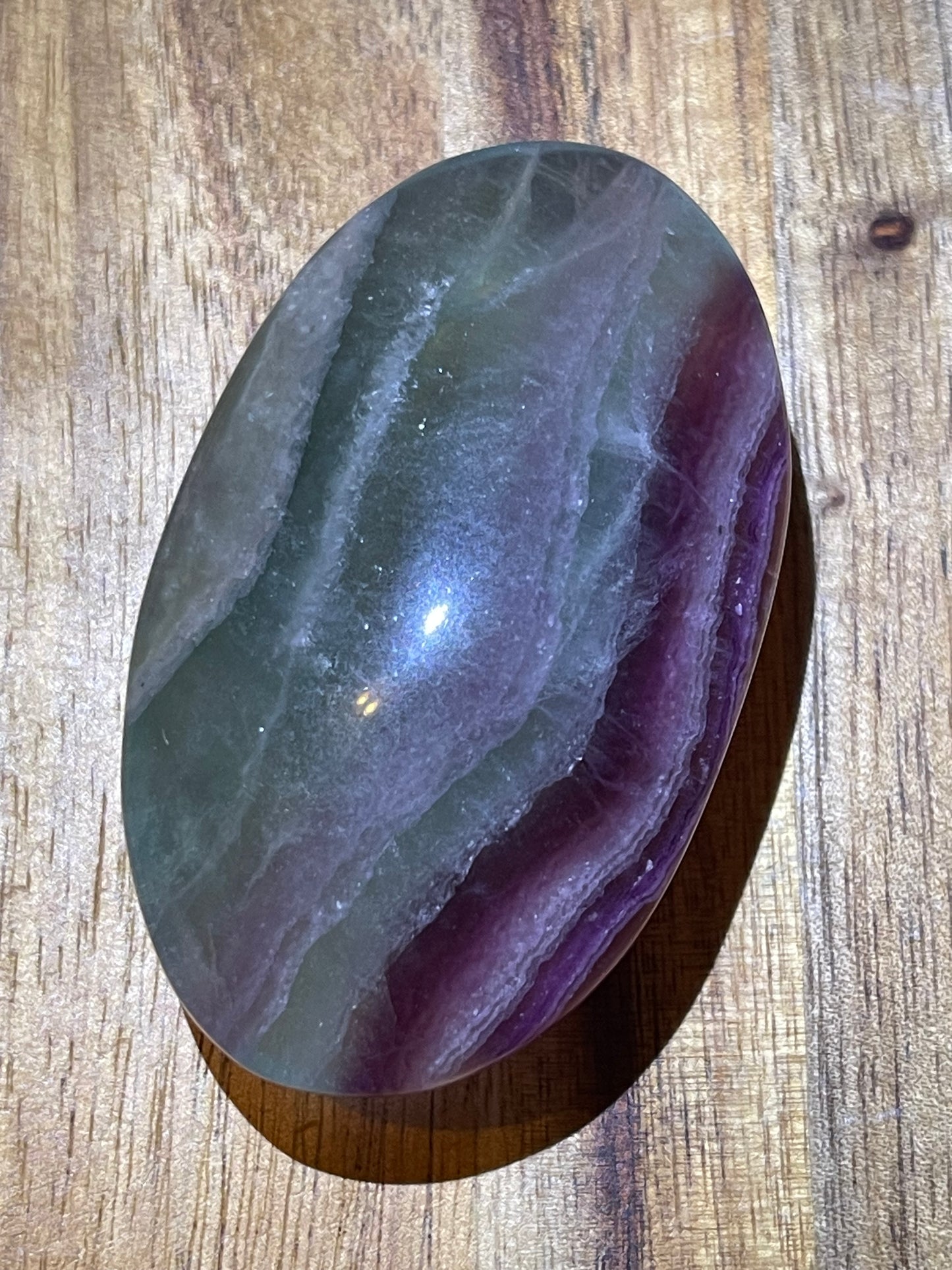 Fluorite Palmstone Candy Fluorite Crystal Rainbow Fluorite Reiki Crystal Palm stone