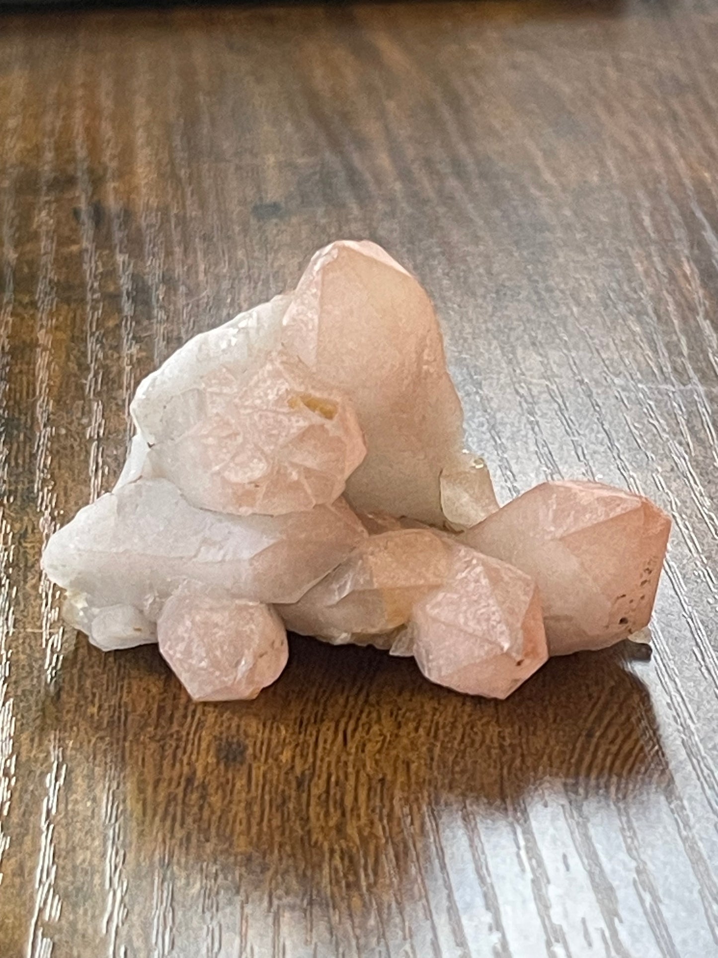 Pink Hematite Quartz Cluster Pink Quartz Elestial Quartz Natural Hematoid Cluster Red Hematite Quartz Fire Quartz Crystal home decor gift