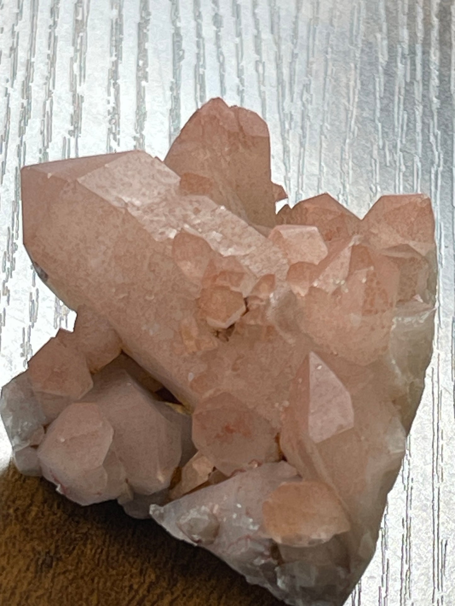 Crystal Cluster Pink Hematite Quartz Cluster Crystal Natural Elestial Quartz Hematoid Cluster Red Hematite Quartz