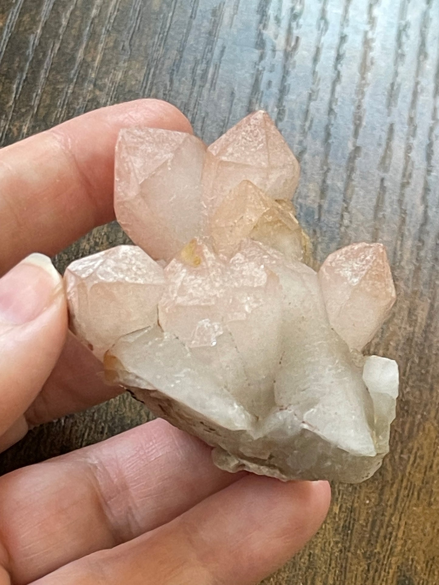 Pink Hematite Quartz Cluster Pink Quartz Elestial Quartz Natural Hematoid Cluster Red Hematite Quartz Fire Quartz Crystal home decor gift