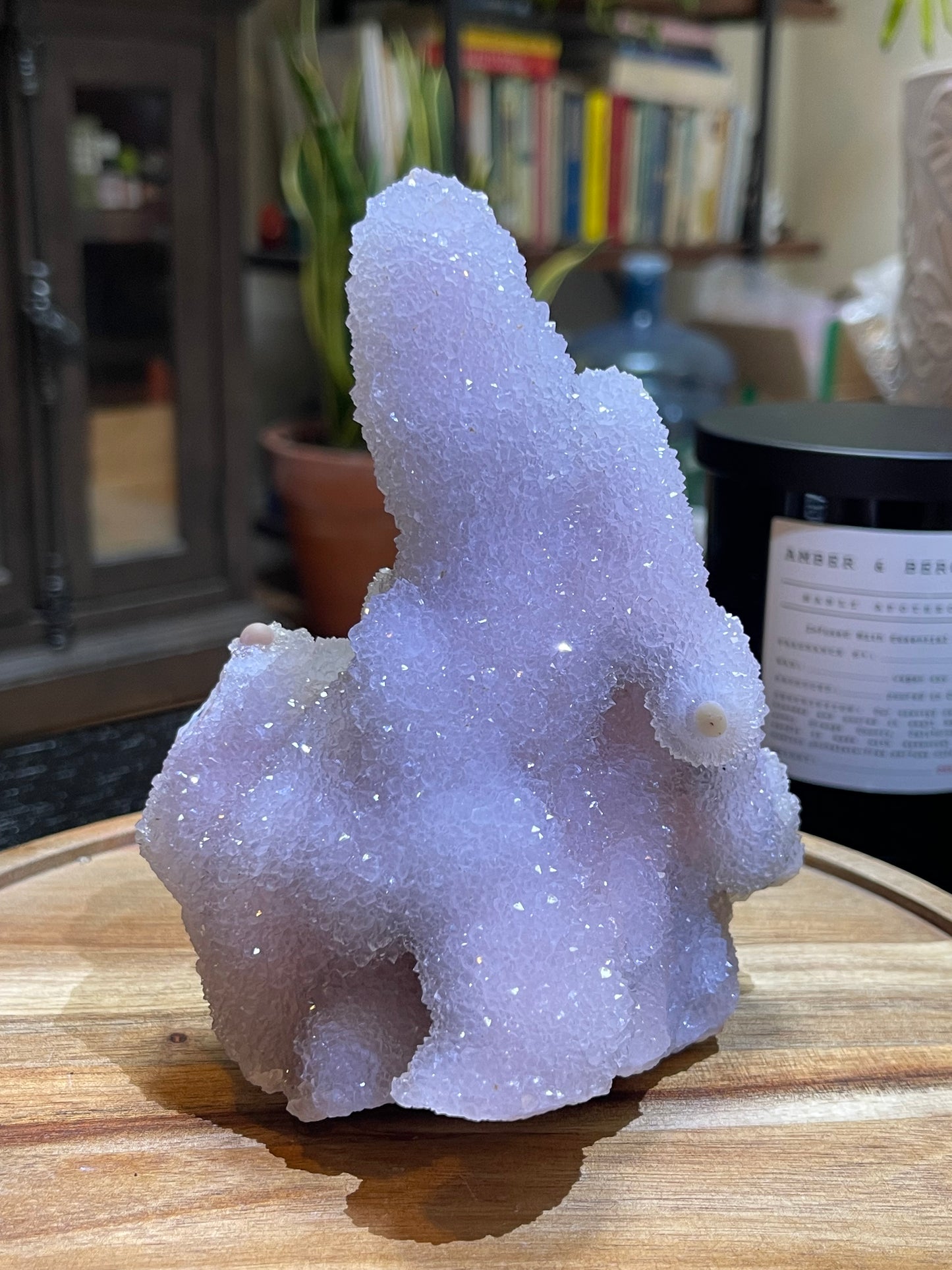 Rare Sugar Druzy Chalcedony Stalactite Specimen | Druzy Chalcedony | Natural Rainbow Chalcedony Specimen