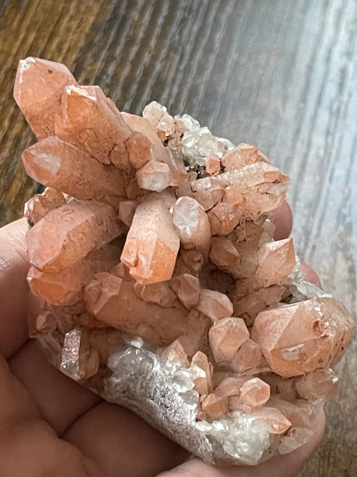 Crystal Cluster Pink Hematite Quartz Cluster Crystal Natural Elestial Quartz Hematoid Cluster Red Hematite Quartz Crystal Home Decor Gift