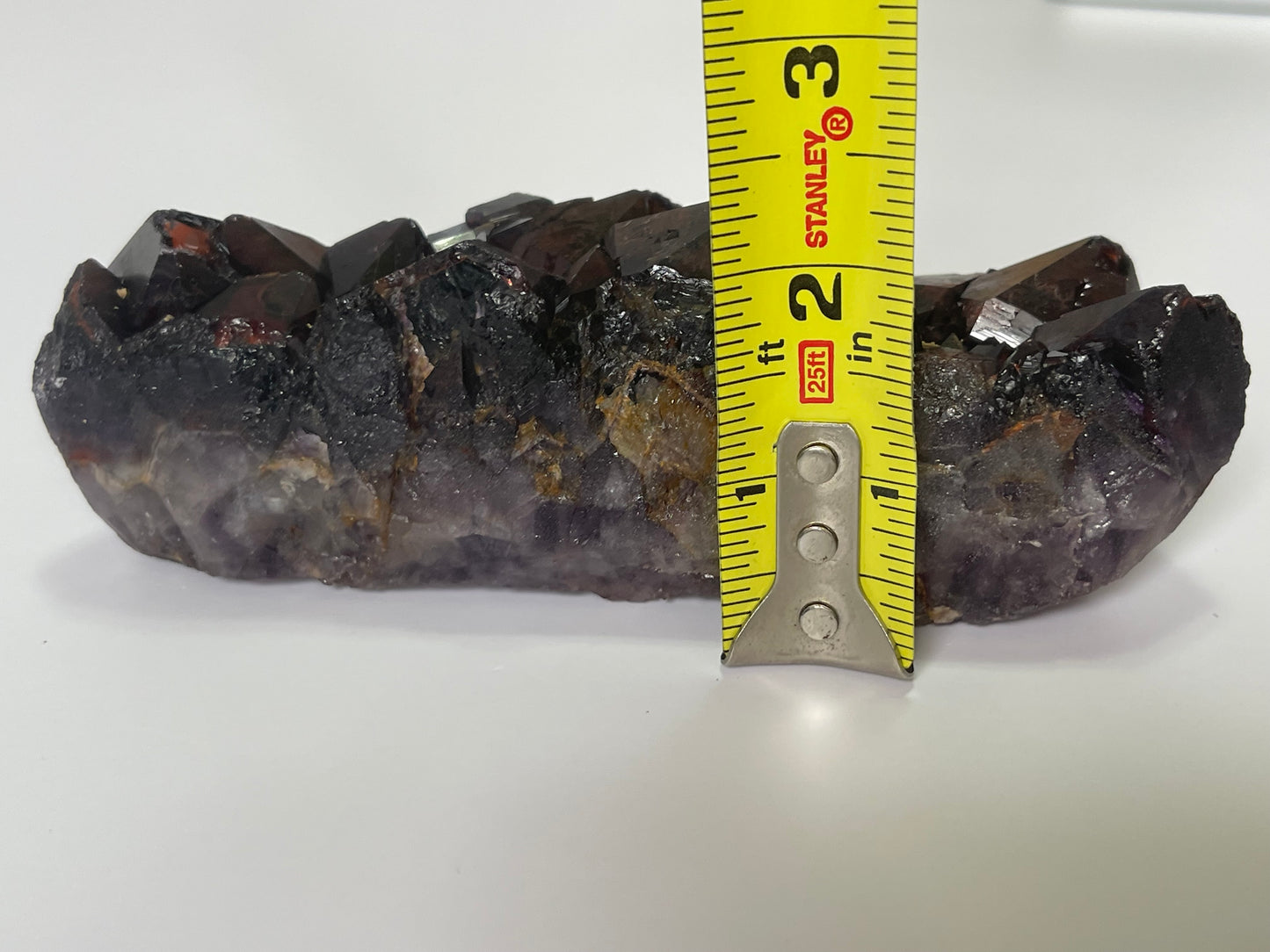 Red Amethyst Red Capped Amethyst with Hematite Alien Amethyst Cluster Elestial Amethyst with Record keepers Rare Crystal Home Decor Gift