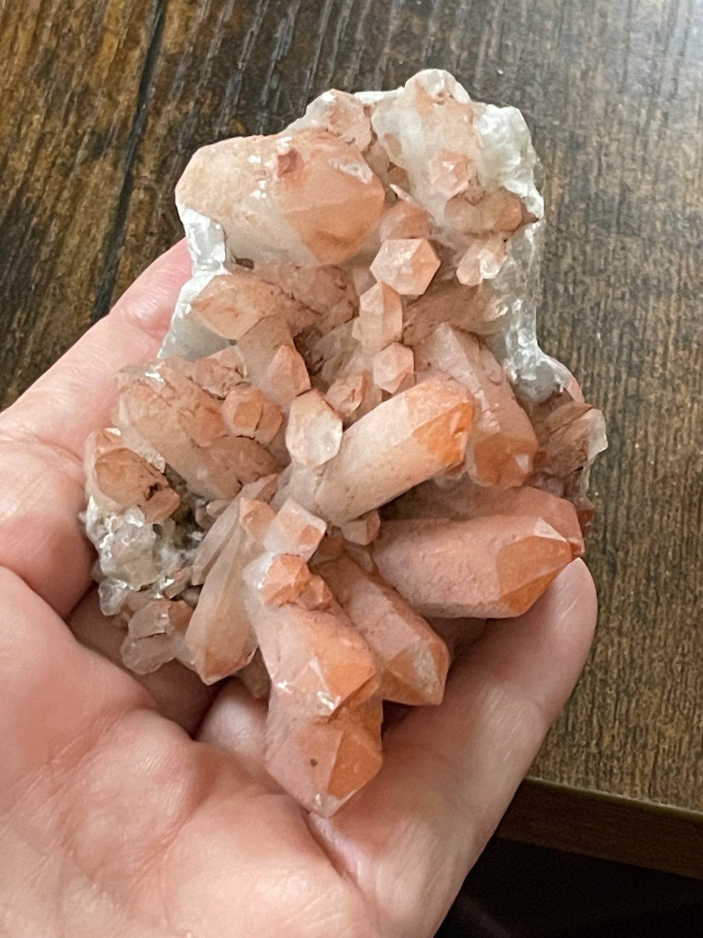 Crystal Cluster Pink Hematite Quartz Cluster Crystal Natural Elestial Quartz Hematoid Cluster Red Hematite Quartz Crystal Home Decor Gift