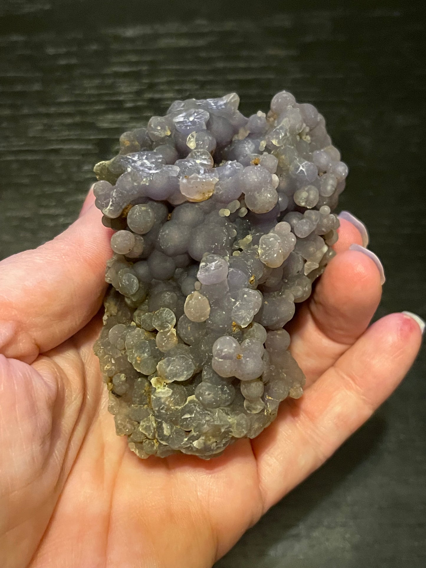 Grape Agate Botryoidal Raw Freeform Specimen healing energy crystal (this item has a small imperfection, read description & see photos)