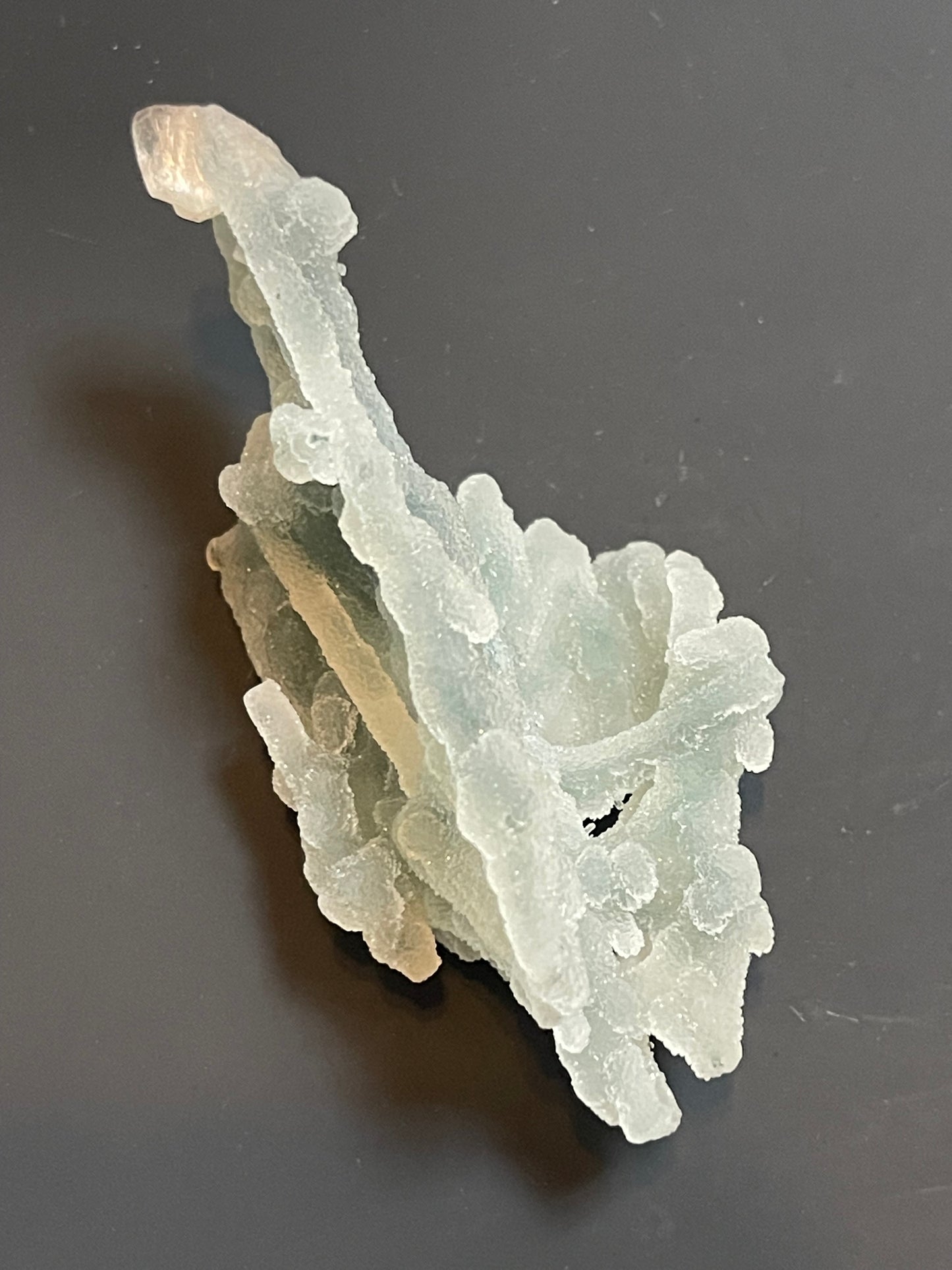 Green Chalcedony druzy crystal Chalcedony With Apophyllite Green Chalcedony Specimen rare crystal stalactite cluster