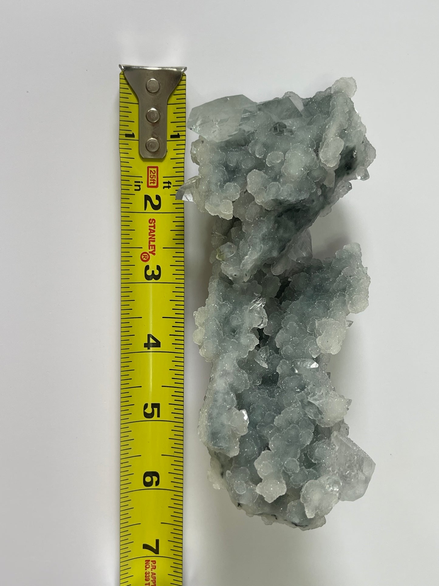 Chalcedony Stalactite Crystal with Diamond Apophyllite Druzy Crystal Cluster Raw Crystal Specimen Healing Crystal Home Decor Gift