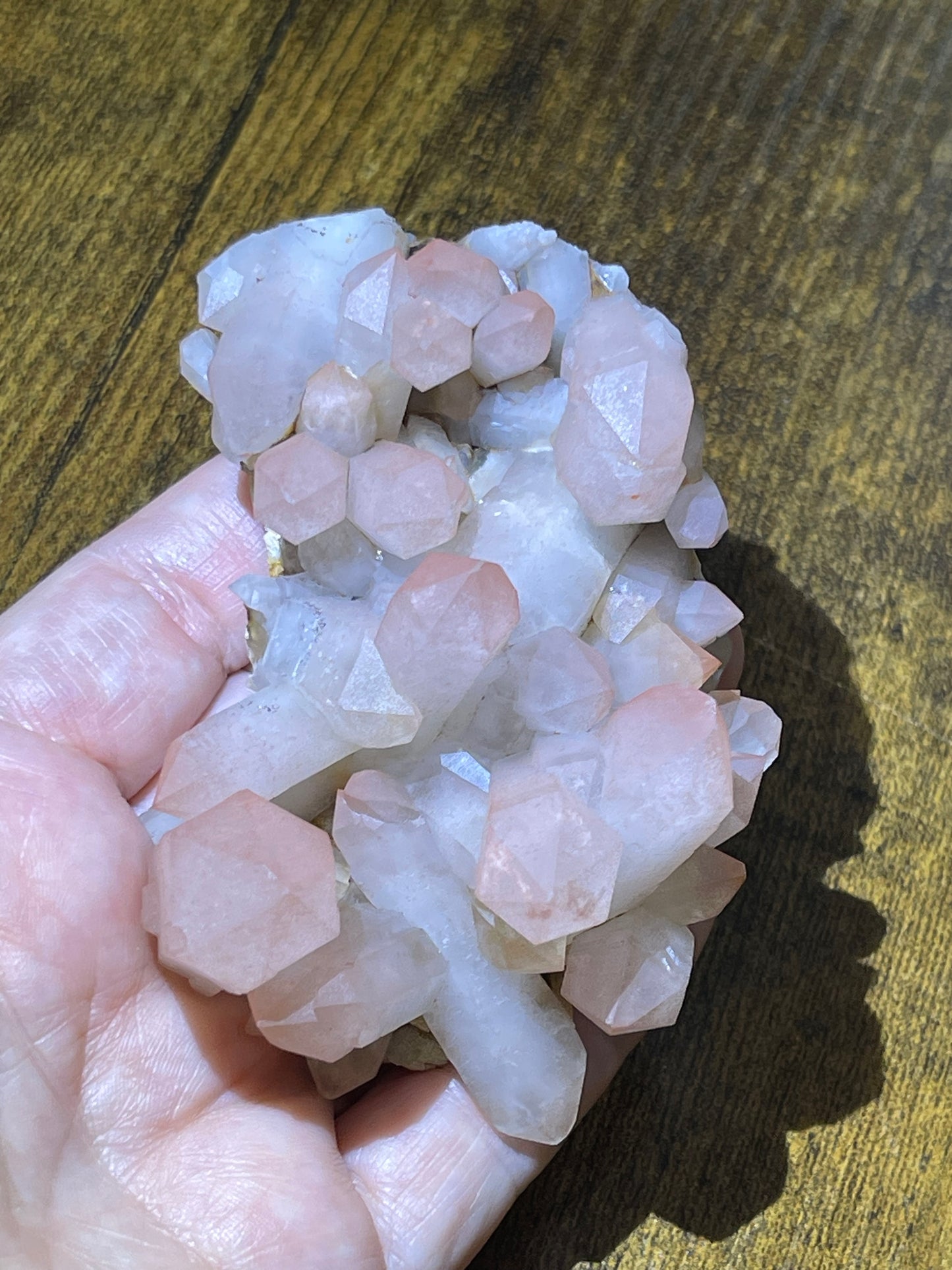 Hematite Quartz Cluster Pink Quartz Elestial Quartz Natural Hematoid Quartz Cluster Red Hematite Quartz Specimen Crystal Home Decor Gift