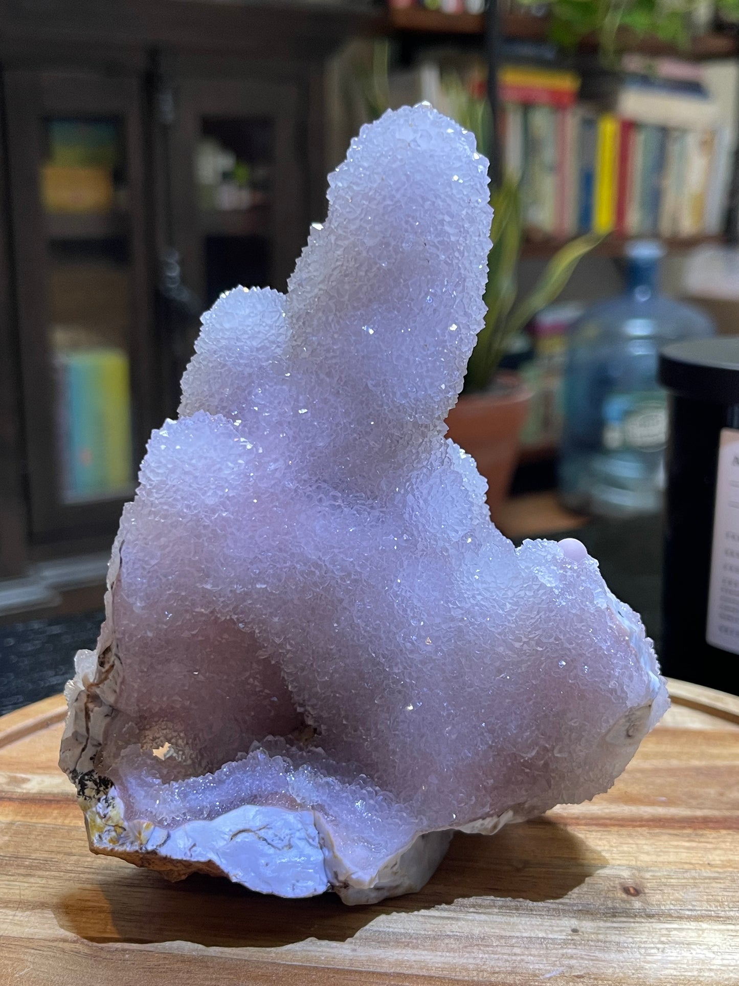 Rare Sugar Druzy Chalcedony Stalactite Specimen | Druzy Chalcedony | Natural Rainbow Chalcedony Specimen