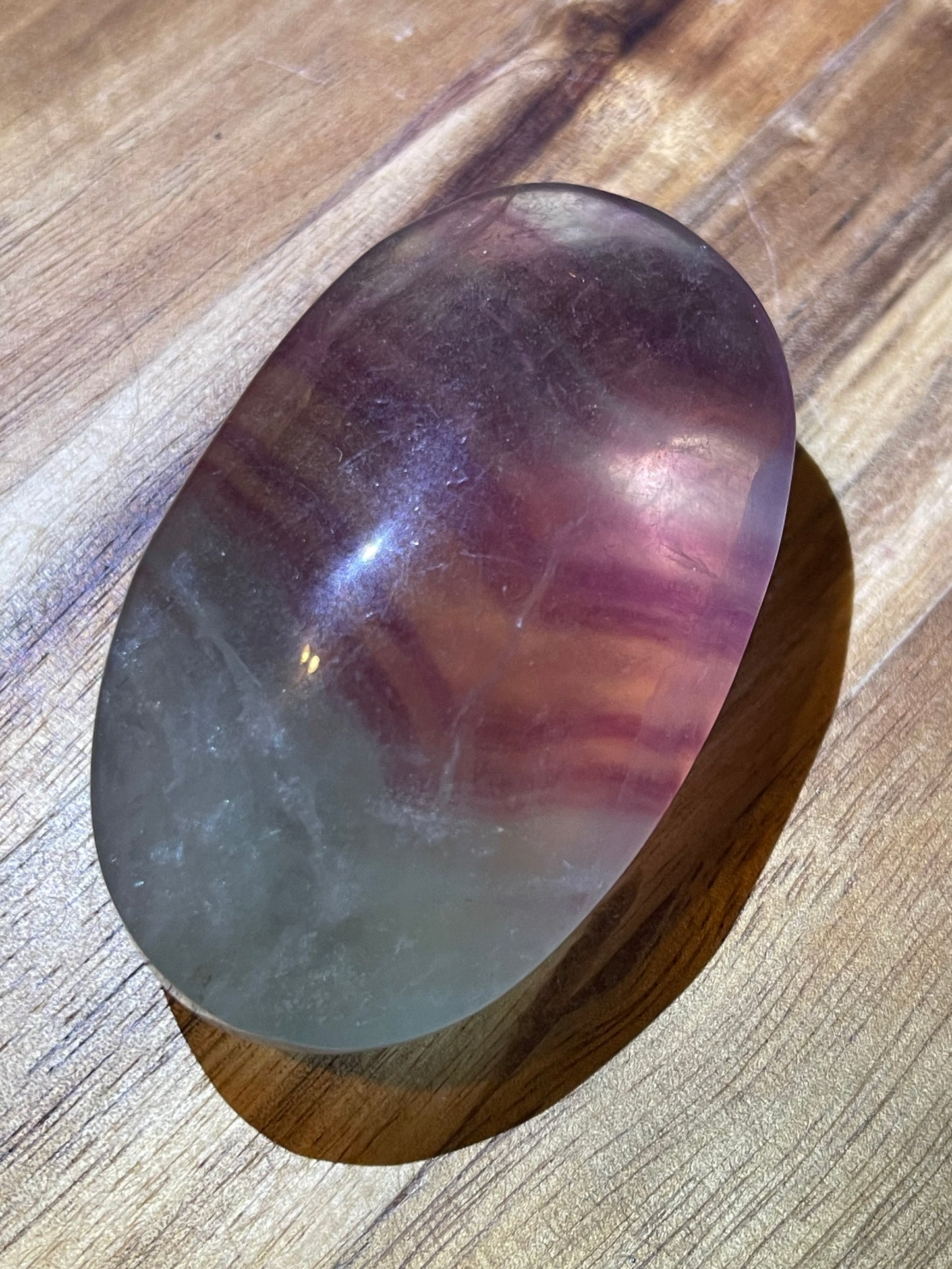 Fluorite Palmstone Candy Fluorite Crystal Rainbow Fluorite Reiki Crystal Palm stone