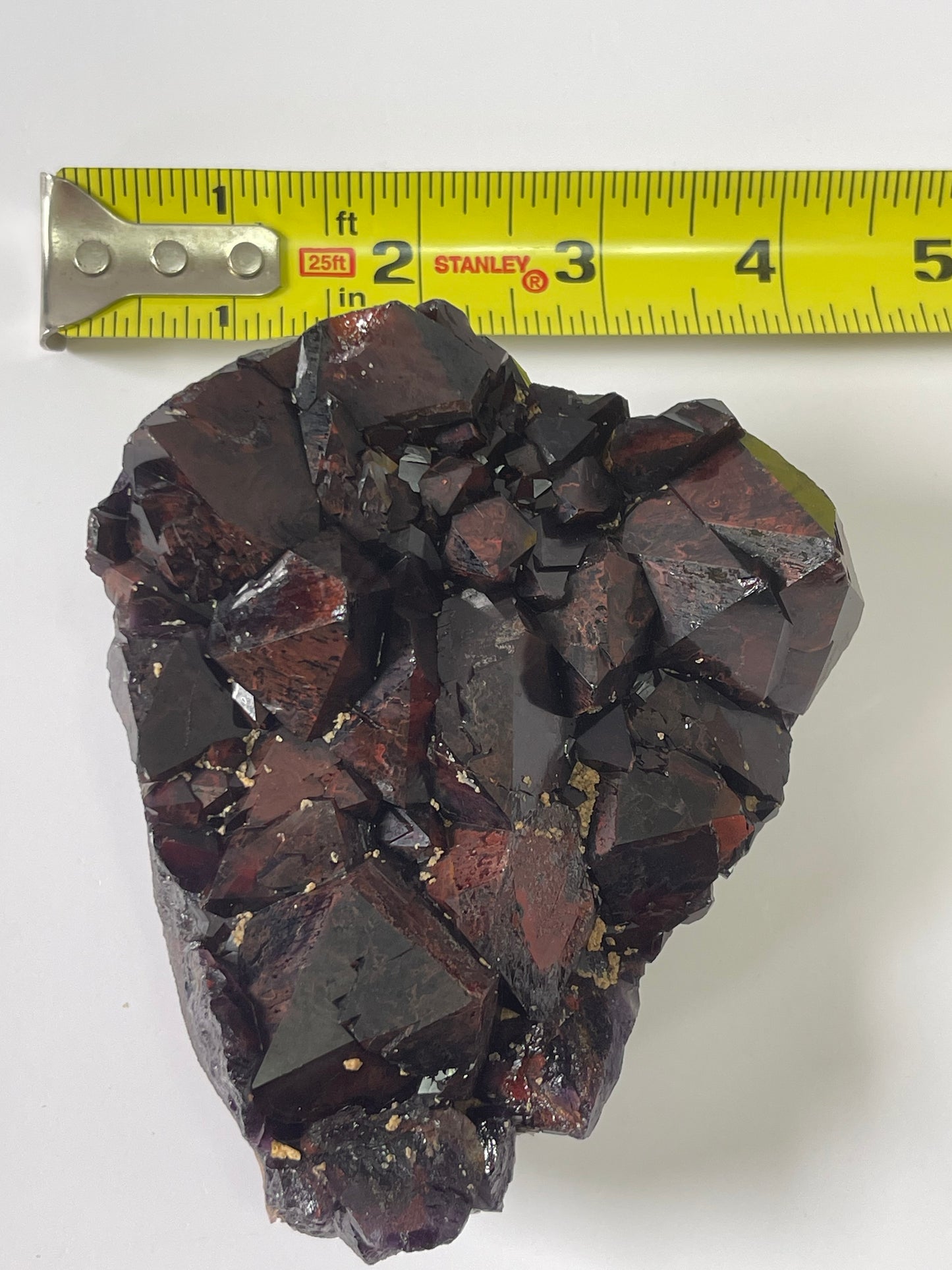 Red Amethyst Red Capped Amethyst with Hematite Alien Amethyst Cluster Elestial Amethyst with Record keepers Rare Crystal Home Decor Gift