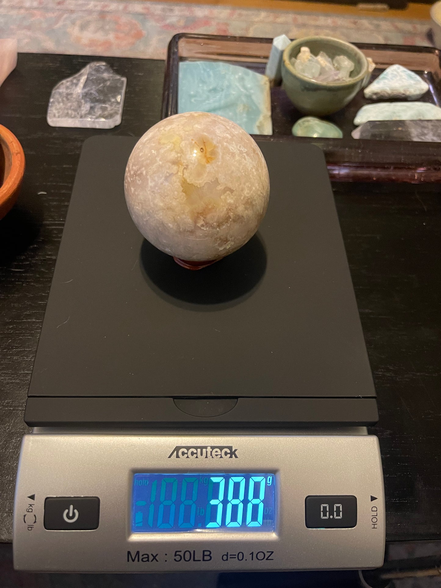 Sweet Pink Amethyst Flower Agate Sphere