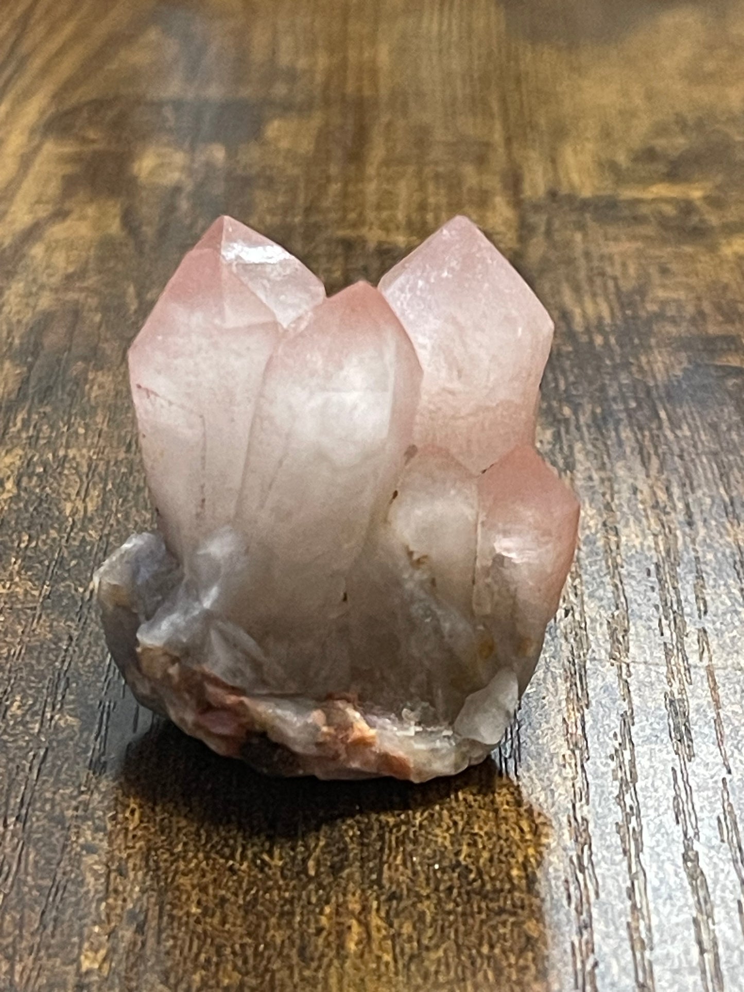 Hematite Quartz Cluster Pink Quartz Elestial Quartz Crystal Hematoid Cluster Red Hematite Quartz Specimen Crystal Home Decor Gift