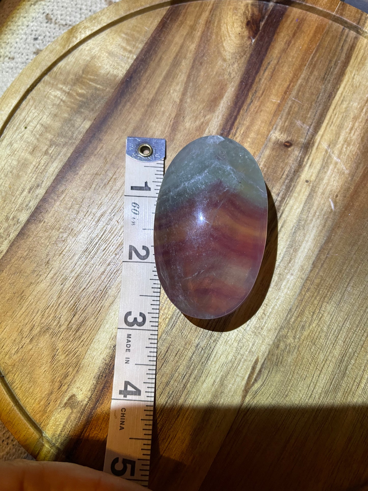 Fluorite Palmstone Candy Fluorite Crystal Rainbow Fluorite Reiki Crystal Palm stone