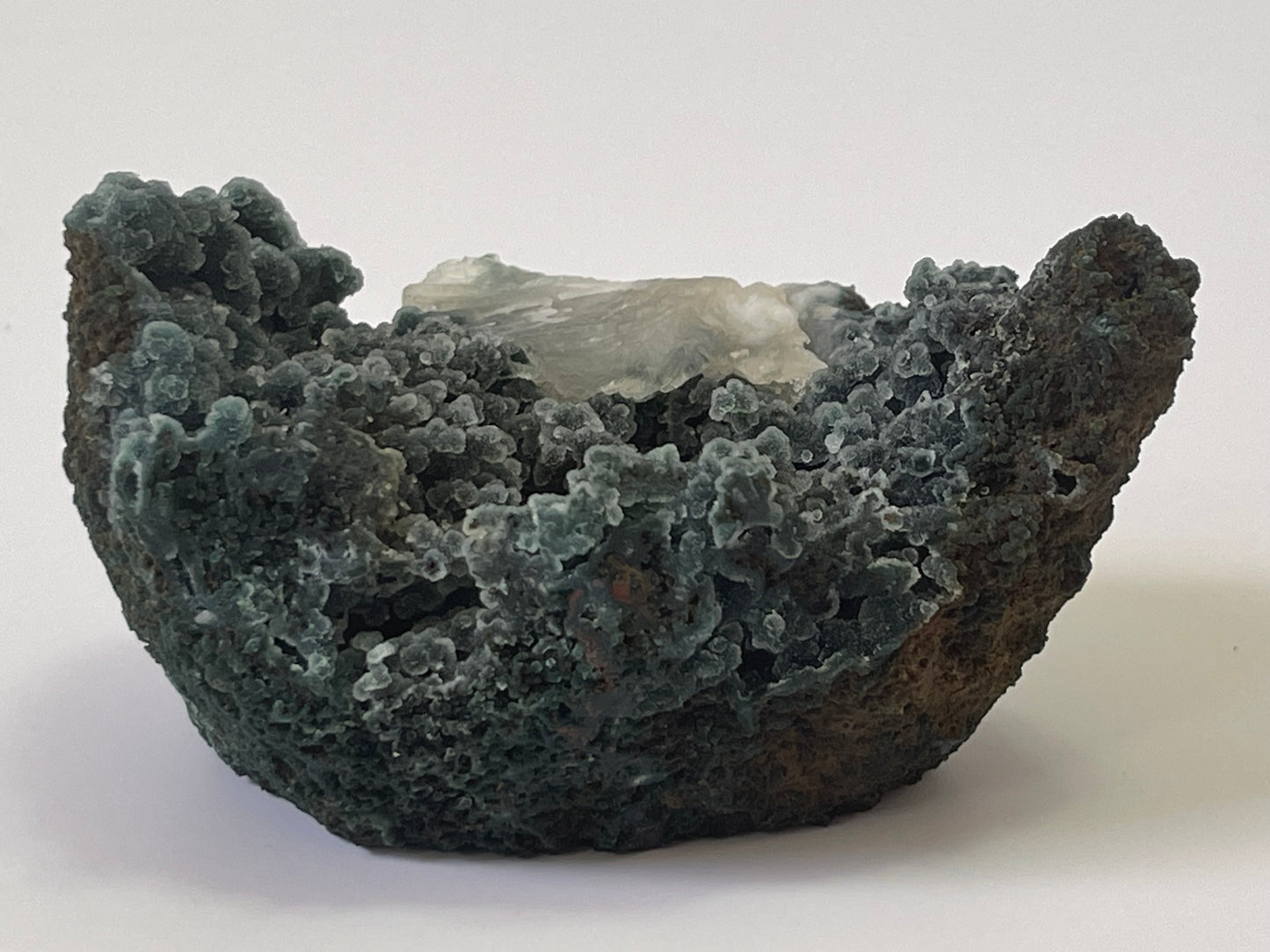 Green Chalcedony with Heulandite Raw Chalcedony Cluster Heulandite specimen Botryoidal Crystal Home Decor Rare Crystal Specimen Gift