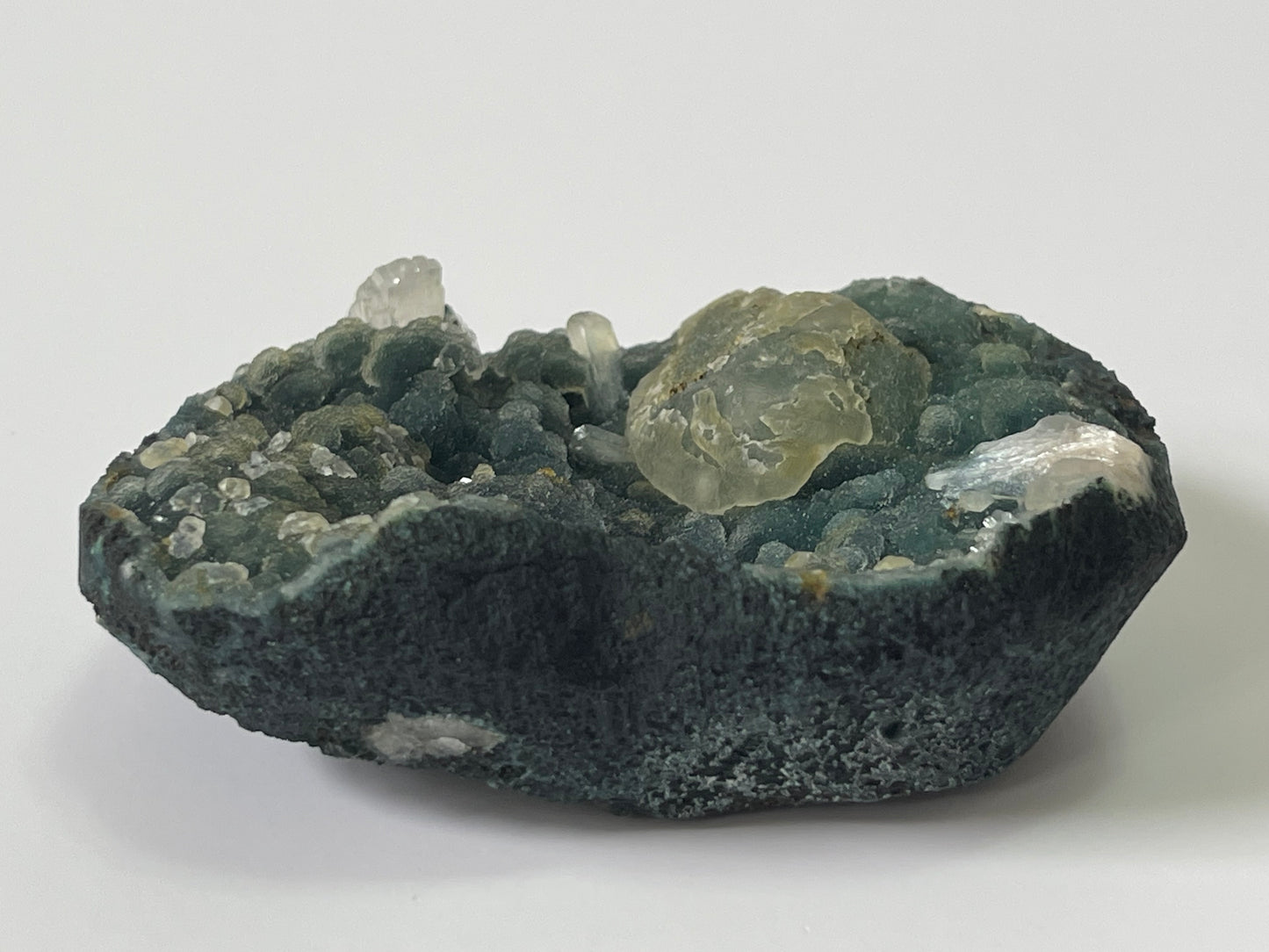 Green Chalcedony with Heulandite and Apophyllite Raw Chalcedony Druzy Cluster Heulandite specimen Crystal Home Decor Rare Crystal Gift
