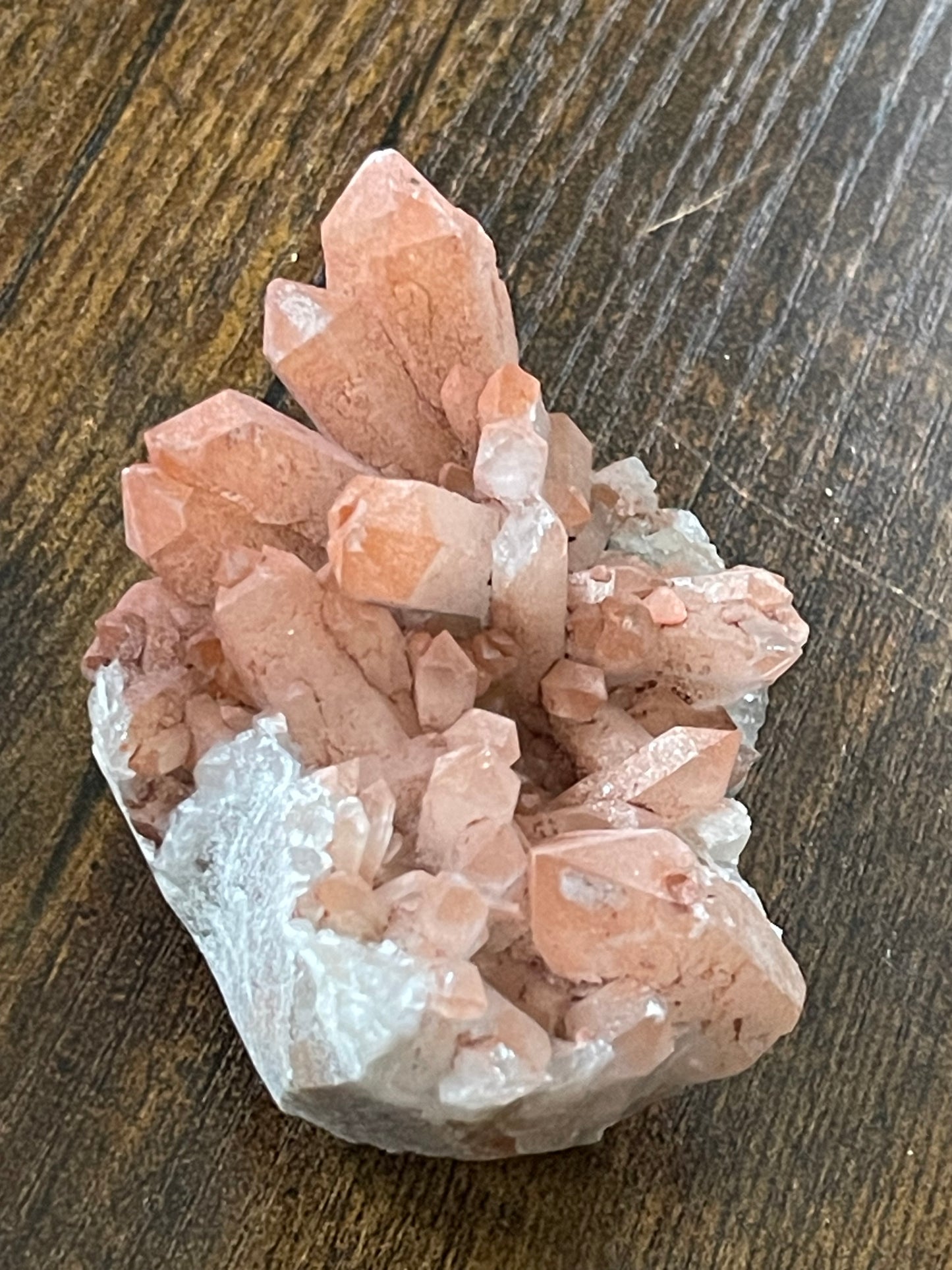 Crystal Cluster Pink Hematite Quartz Cluster Crystal Natural Elestial Quartz Hematoid Cluster Red Hematite Quartz Crystal Home Decor Gift