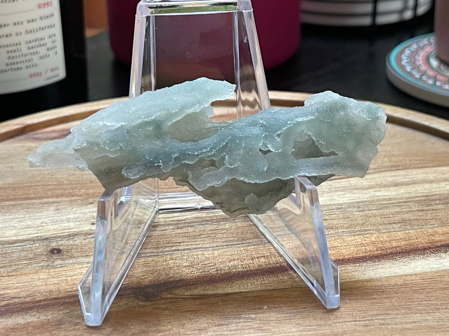 Rare Blue Green Sugar Druzy Chalcedony | Chalcedony With Apophyllite | Green Chalcedony
