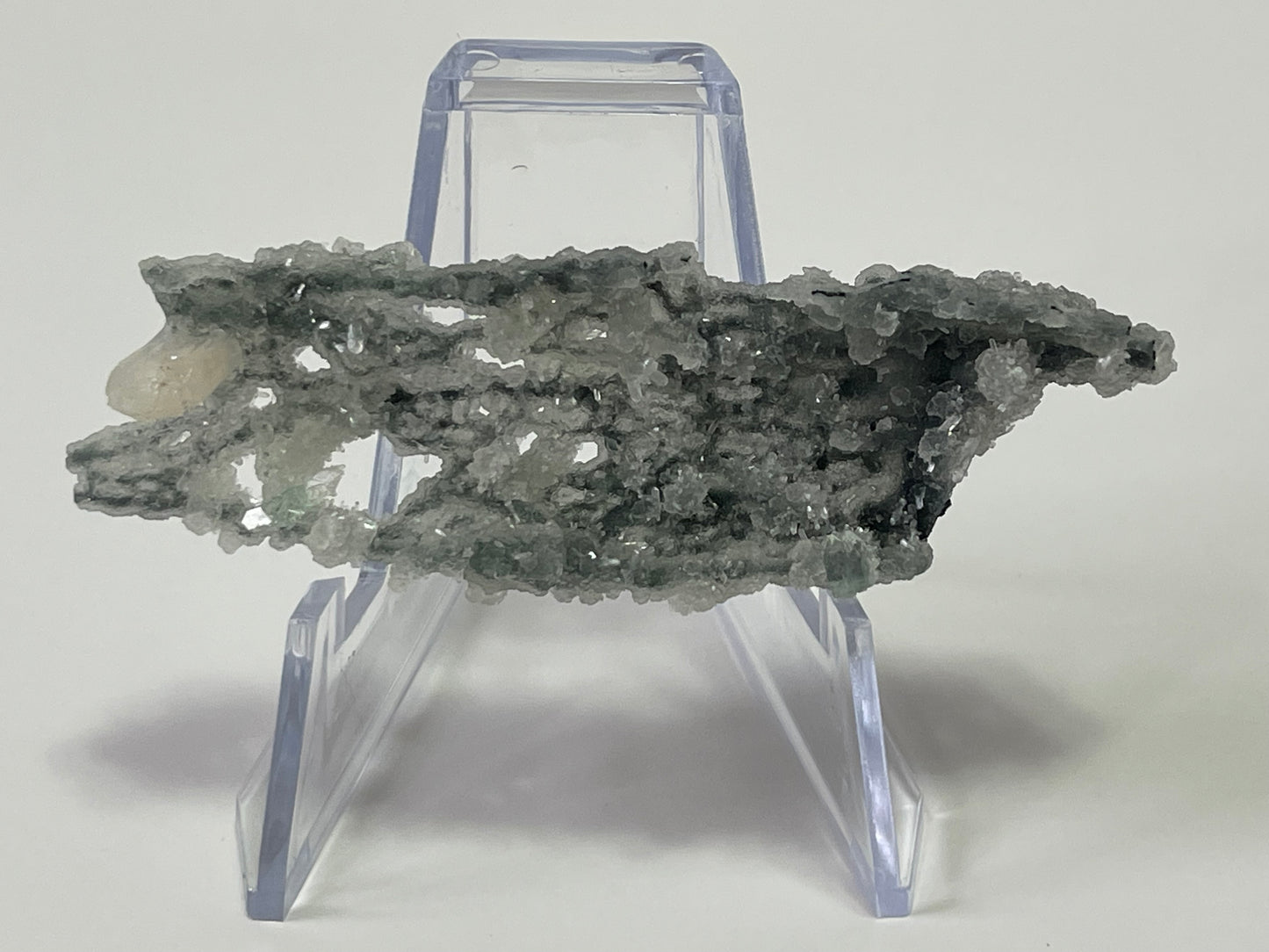 Black Chalcedony with Apophyllite Druzy Chalcedony Apophyllite Specimen Zeolite Sugar Druzy Chalcedony Crystal Home Decor Gift