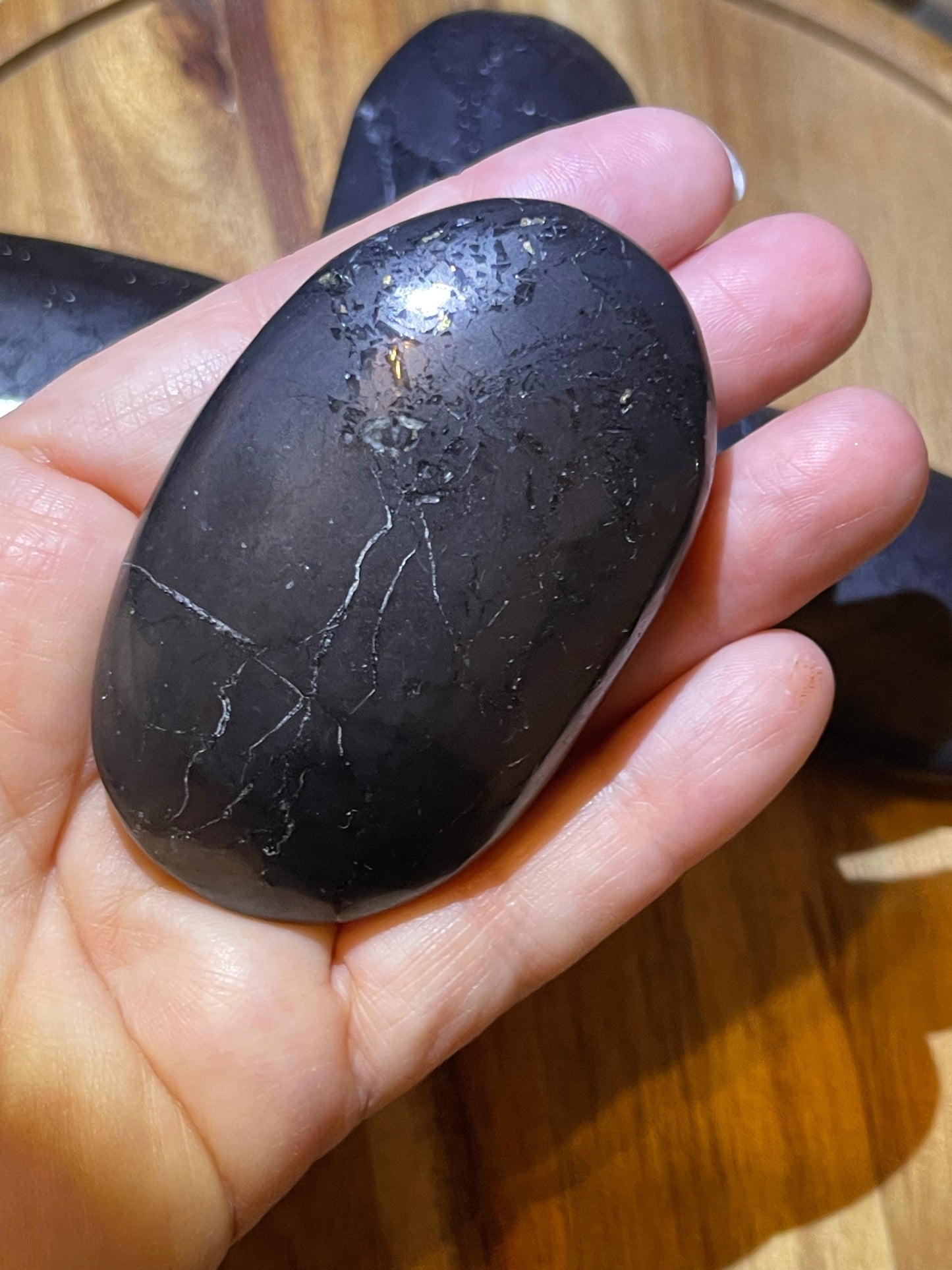 Shungite Palmstones | EMF Blocking Stones | Palm Stone