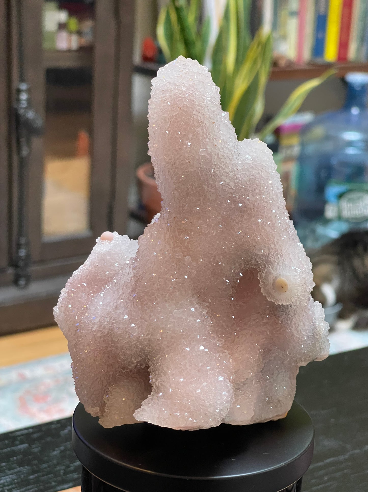 Rare Sugar Druzy Chalcedony Stalactite Specimen | Druzy Chalcedony | Natural Rainbow Chalcedony Specimen