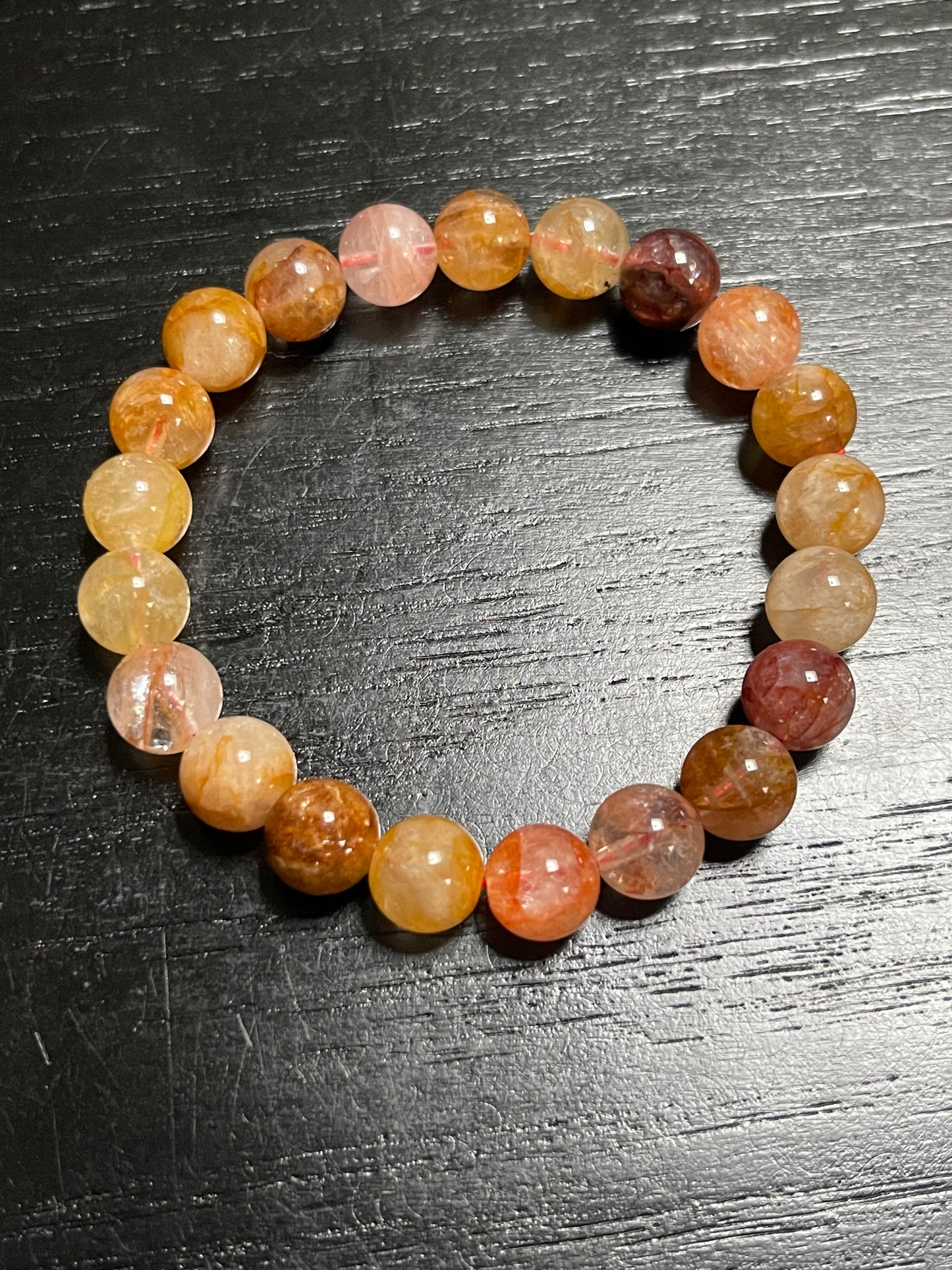 High Quality Golden Healer Bracelets | 10mm Gemstone Bracelets | Golden Healer Hematoid Bracelet