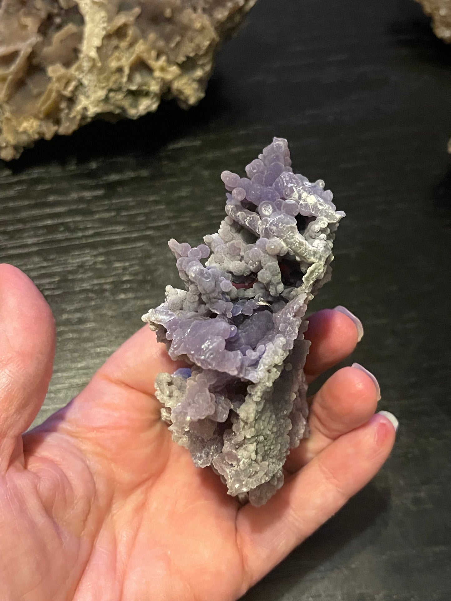 Grape Agate Botryoidal Raw Freeform Specimen healing energy crystal